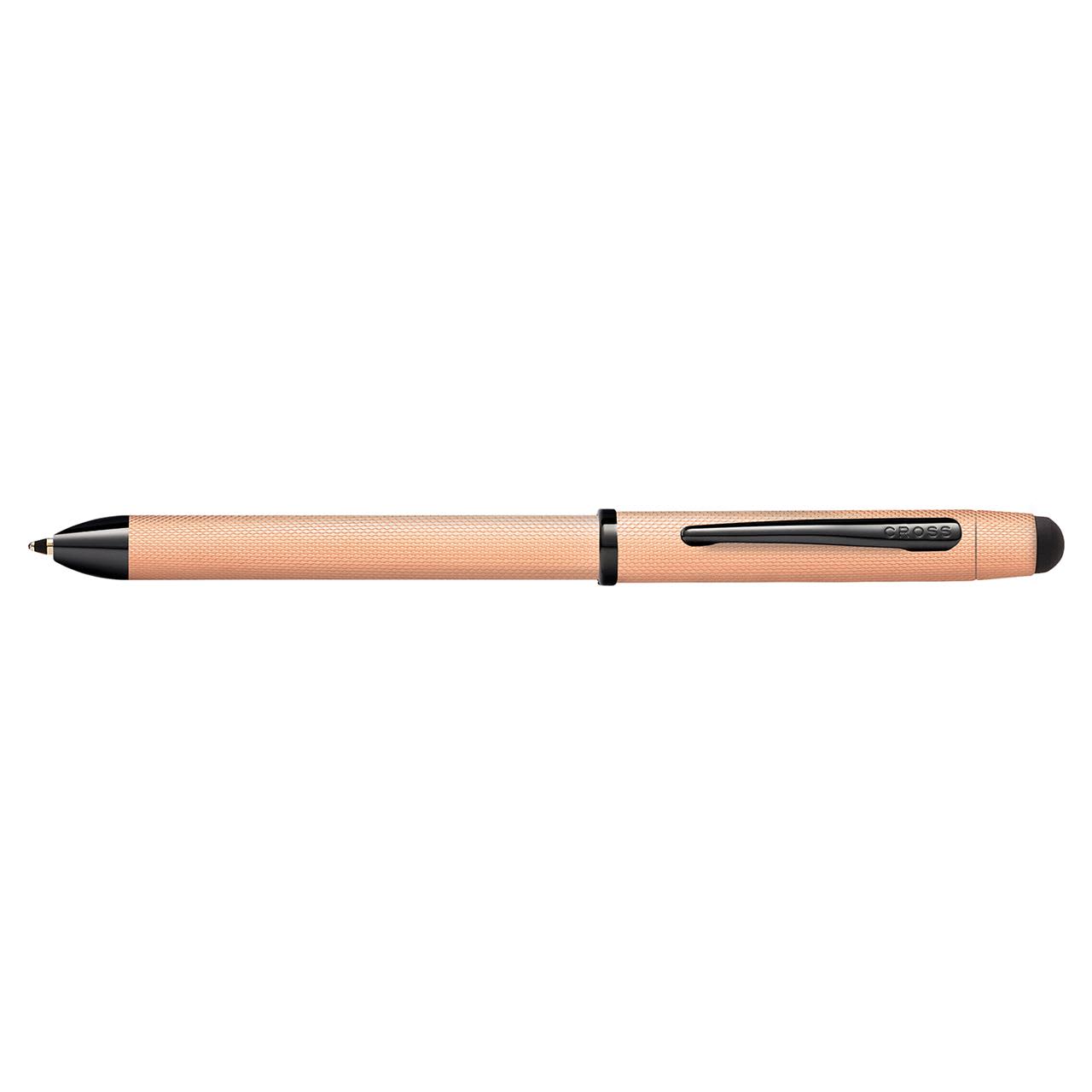 Cross Tech3+ Brushed Rose Gold Multi Function Pen with Stylus