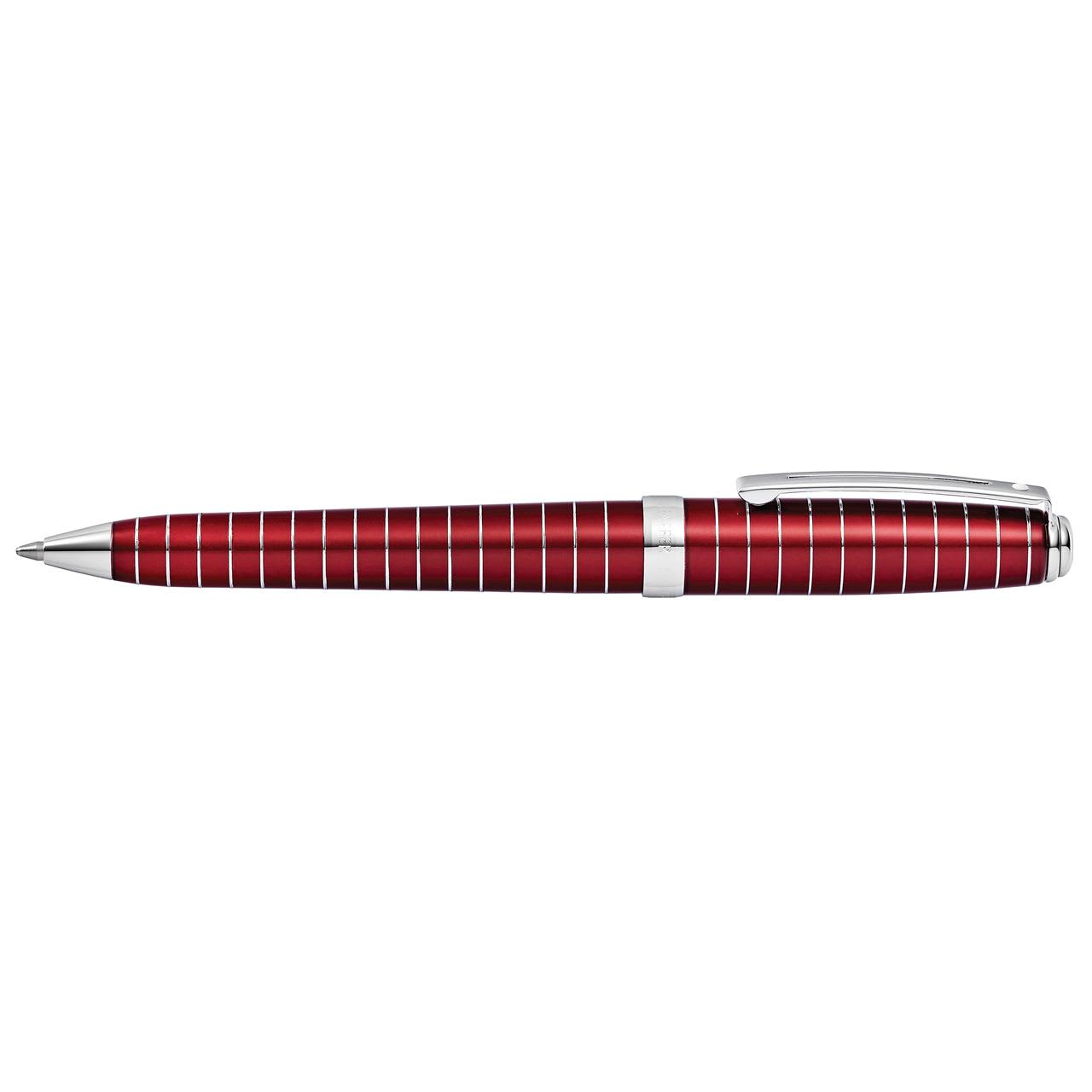 Sheaffer Prelude Red Lacquer and Engraved Lines BP NEW