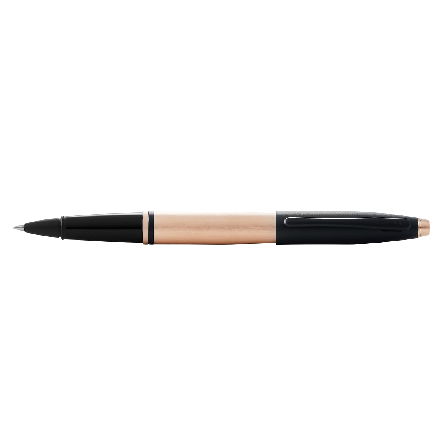 Cross Calais Brushed Rose Gold/Matt Black Lacquer RB NEW