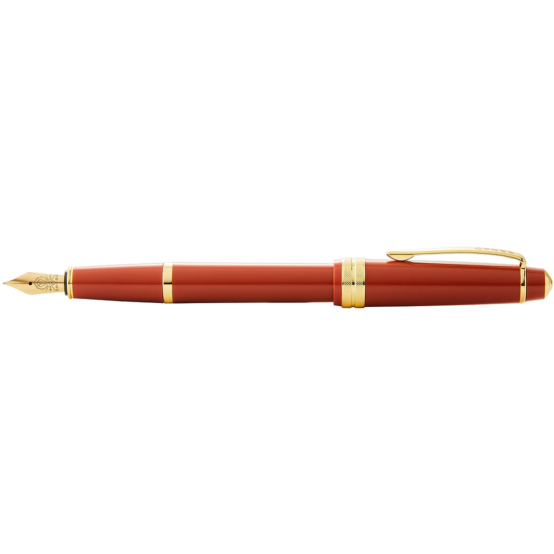 Cross Bailey Light Gloss Burnt Orange/Gold Polished Resin MFP NEW