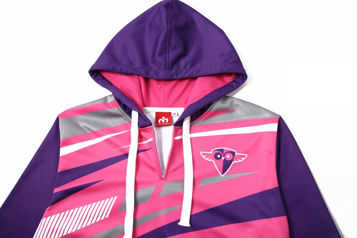 Girls Leaver 1/4 Zipper Hoodie - L04SC6 Image 