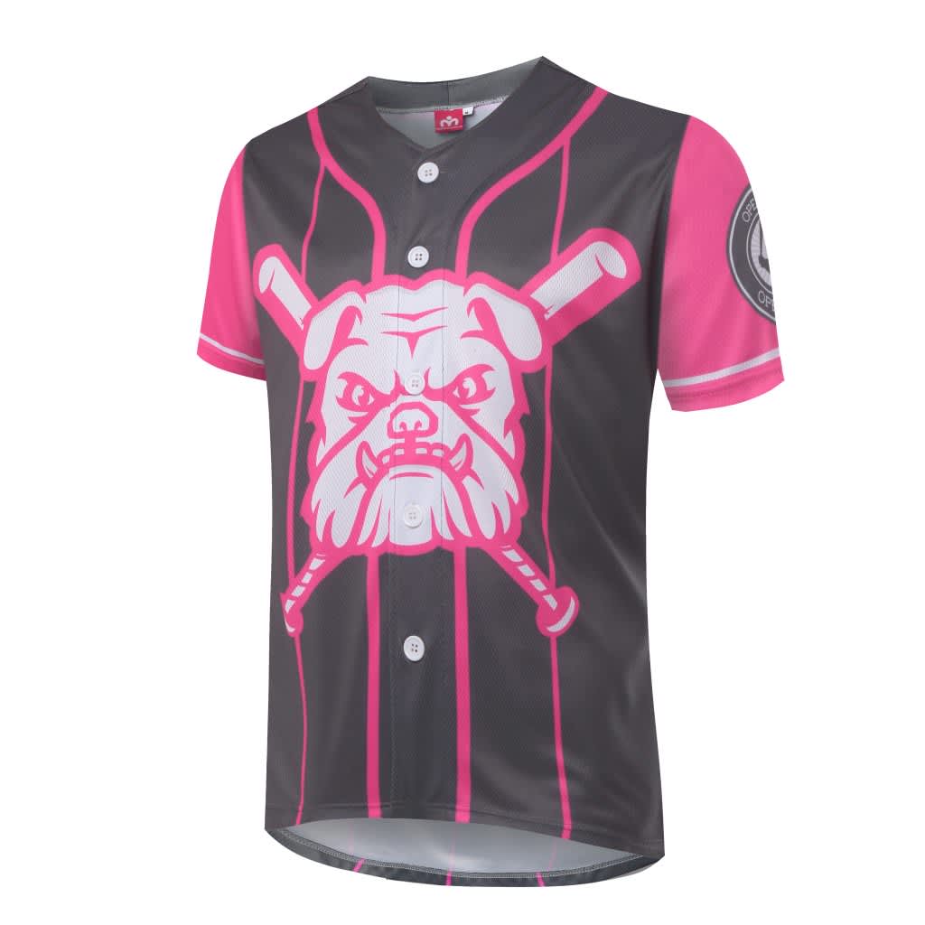 Baseball Top Tee Full Button