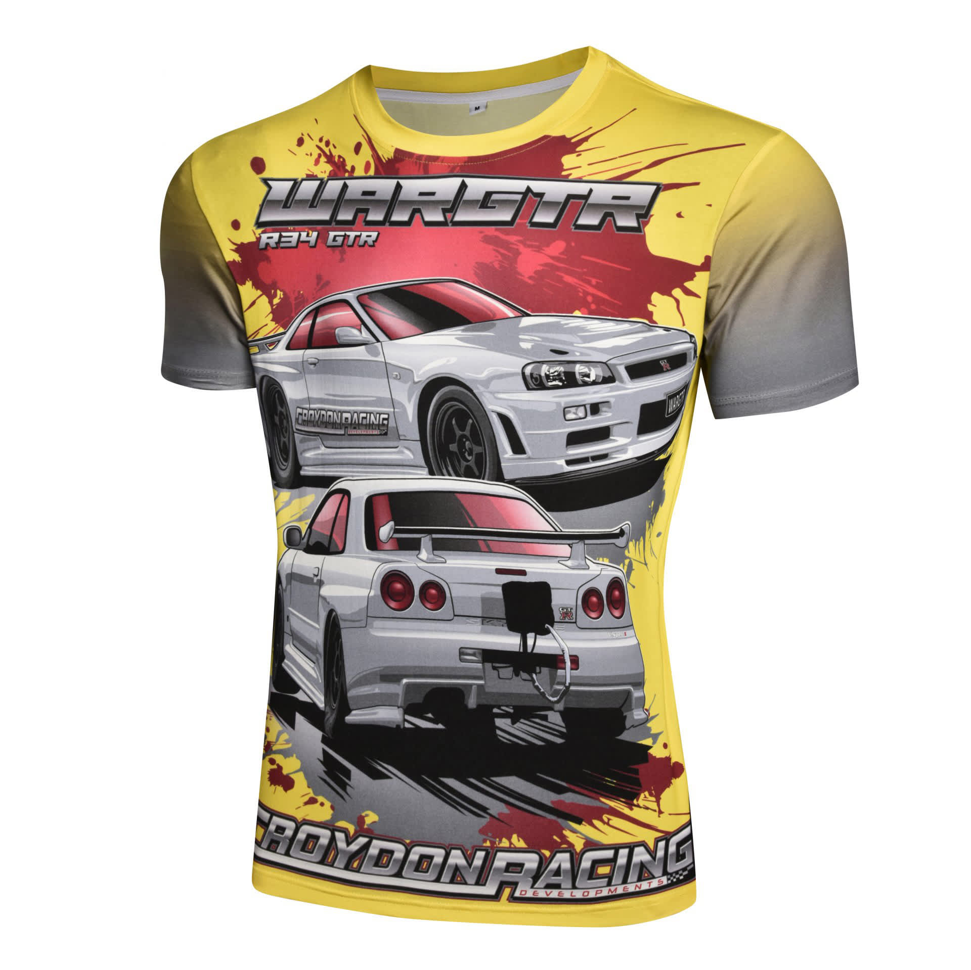 100% Cotton Direct Printing Racer Tee