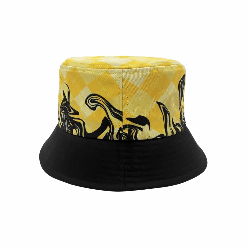 A table cover featuring a dark blue design with circular patterns and turtle illustrations, branded at the top.
