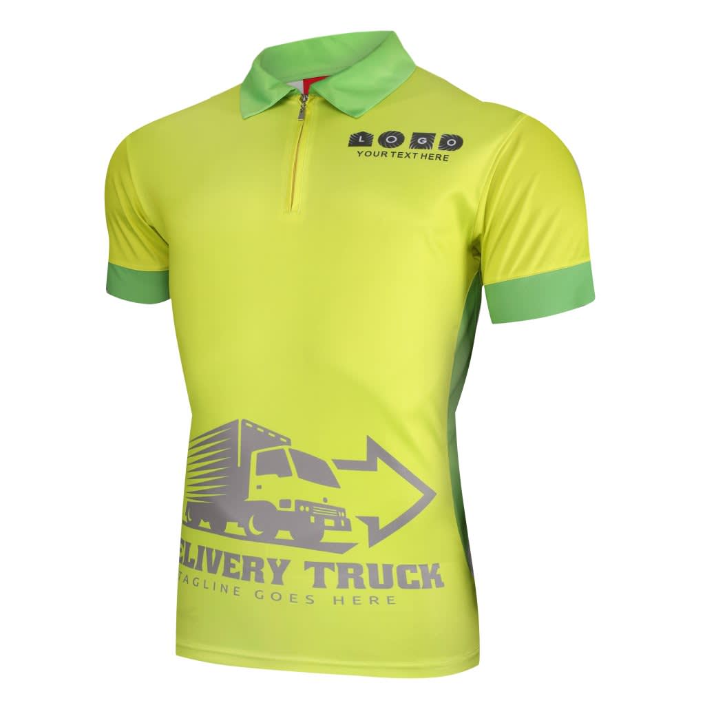 Work Wear Safety Zip Polo