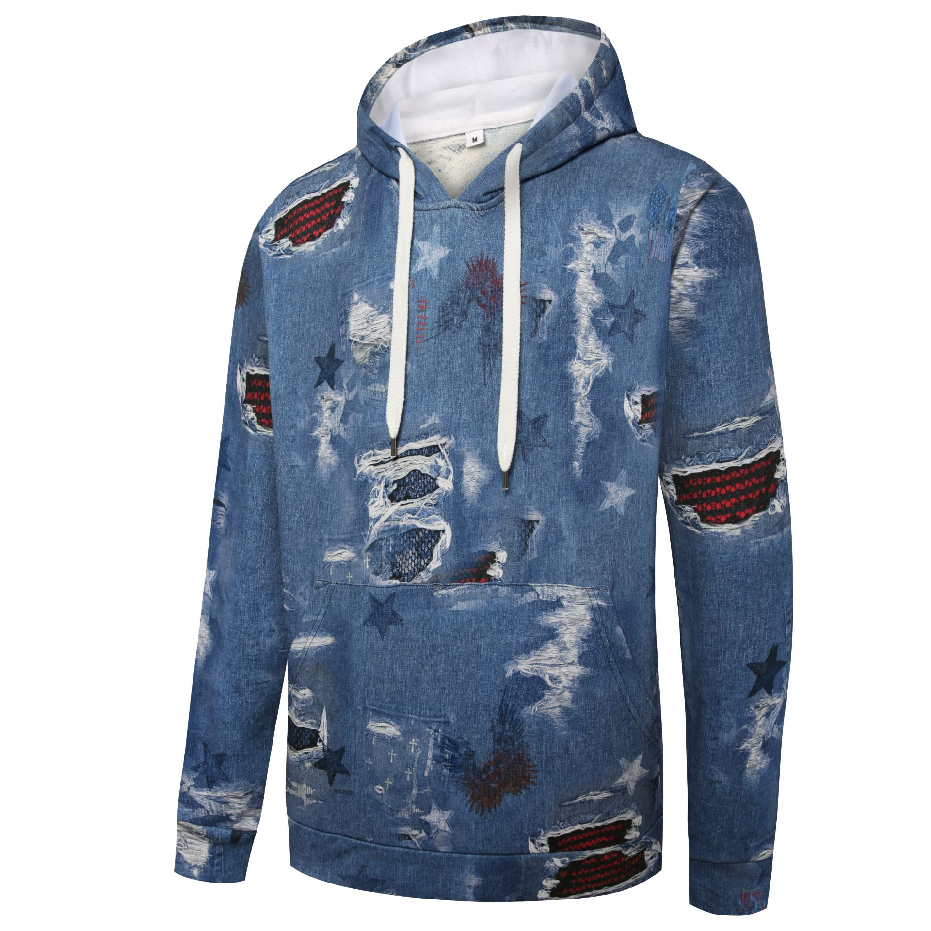 100% Cotton Denim Fashion Hoodie