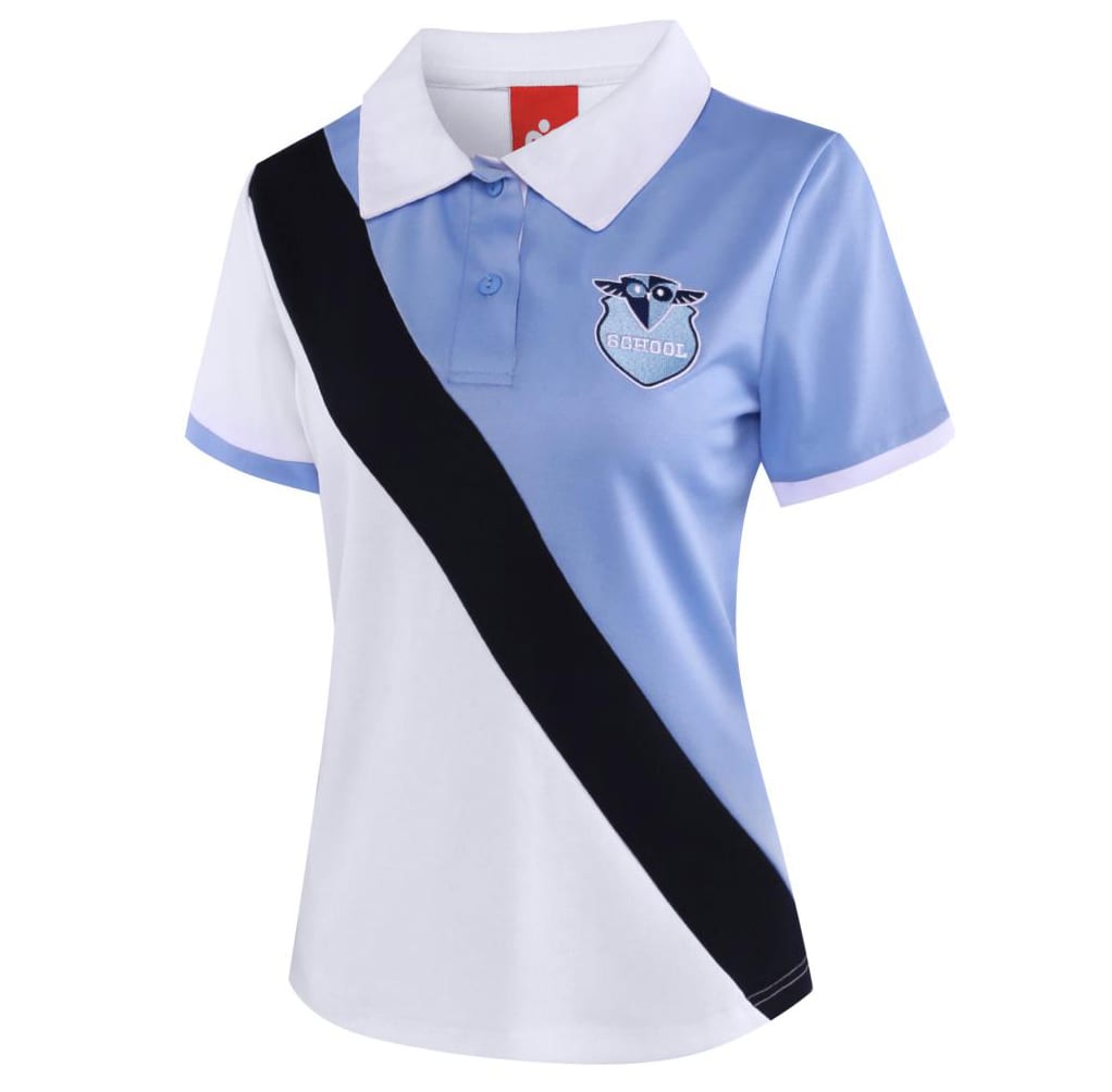 Cotton Back Polo Girl Cut&Sew