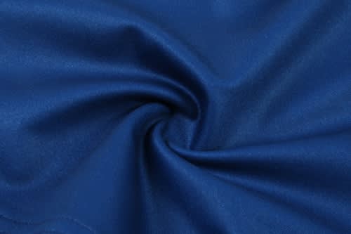 A textured fabric in a rich royal blue colour, showcasing its smooth and lightweight quality.