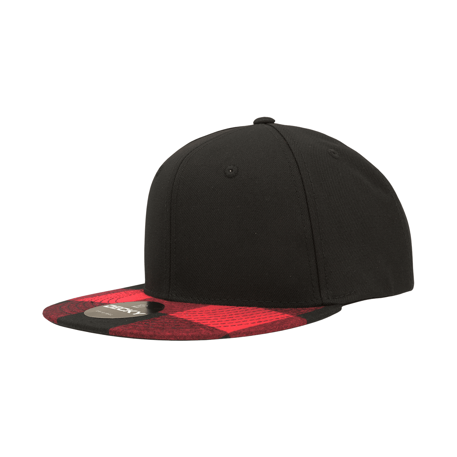 6 Panel High Profile Structured Plaid Snapback promotional product