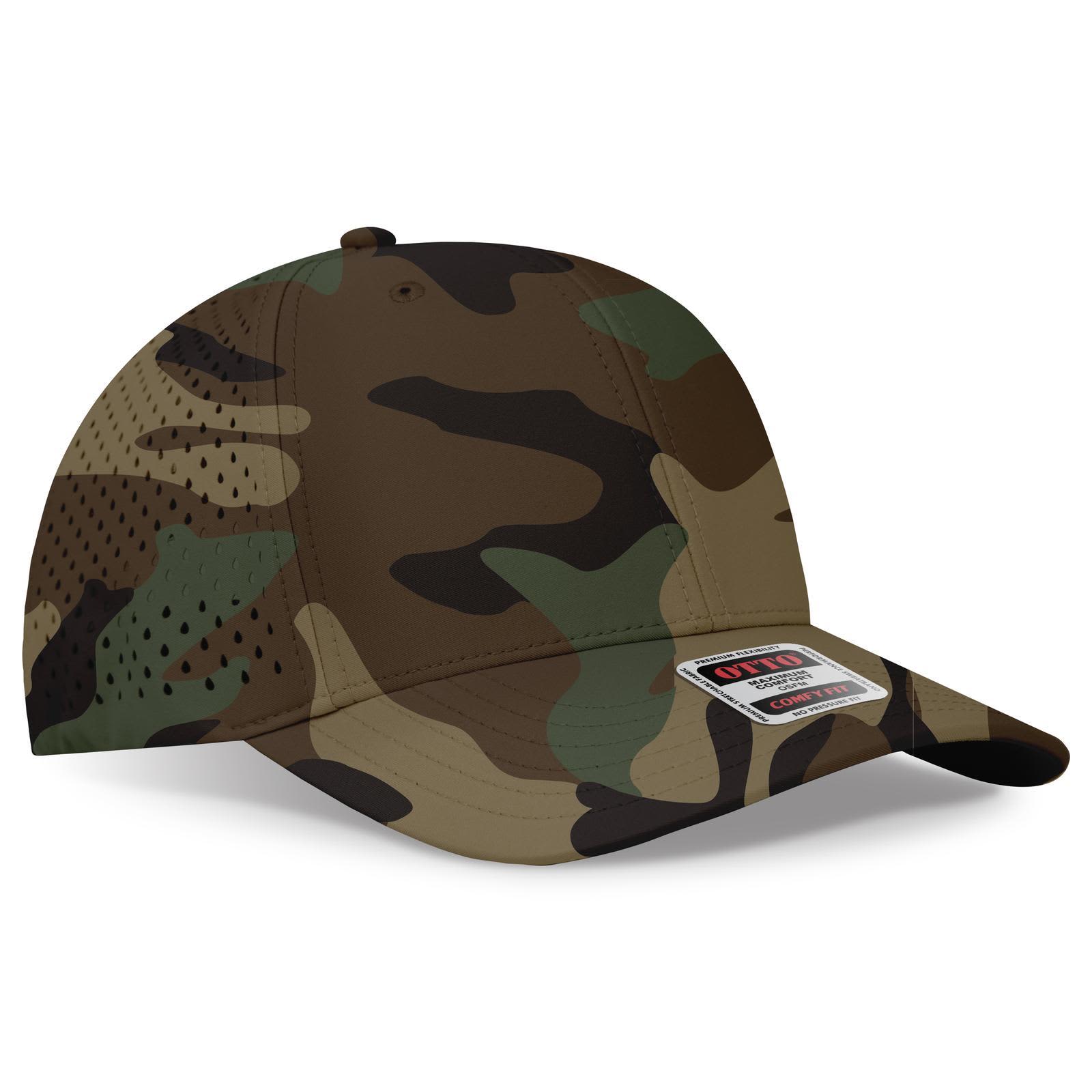 6 Panel Mid Profile Perforated Baseball Cap promotional product
