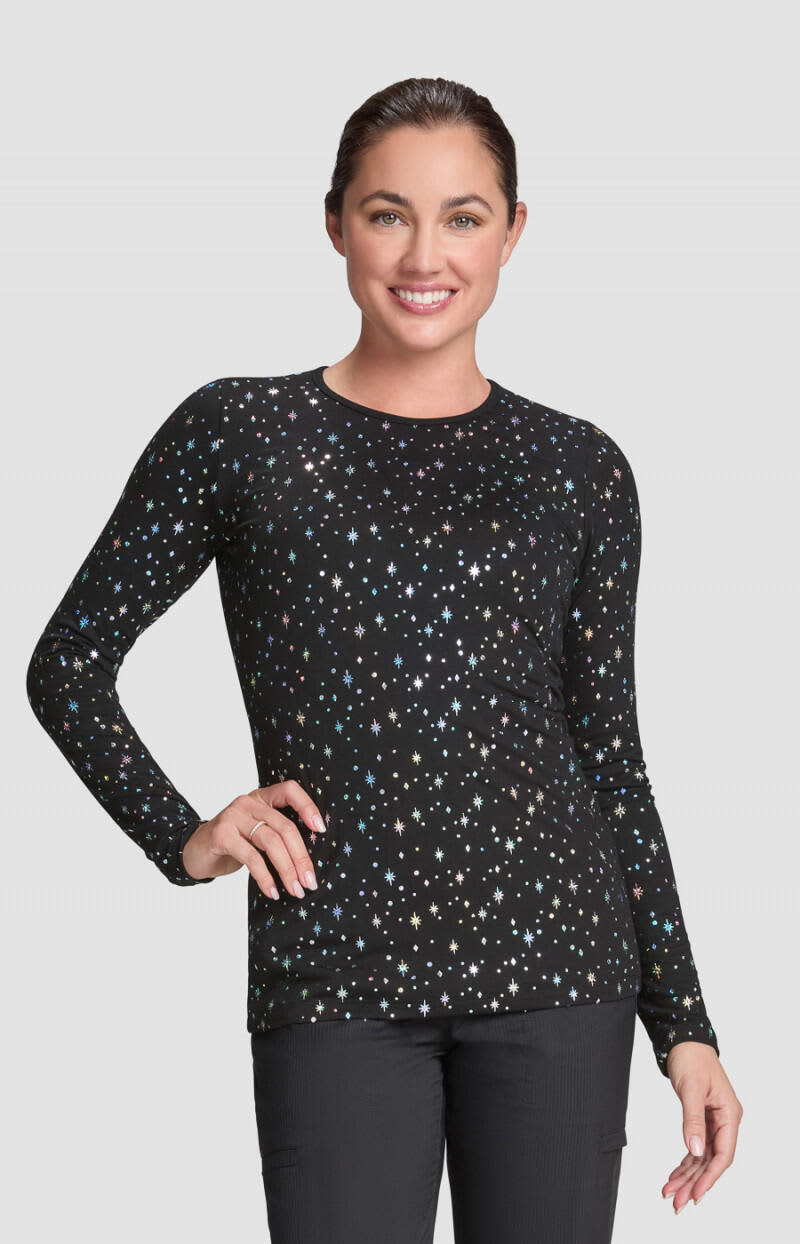 Black Iridescent Twinkle Pattern