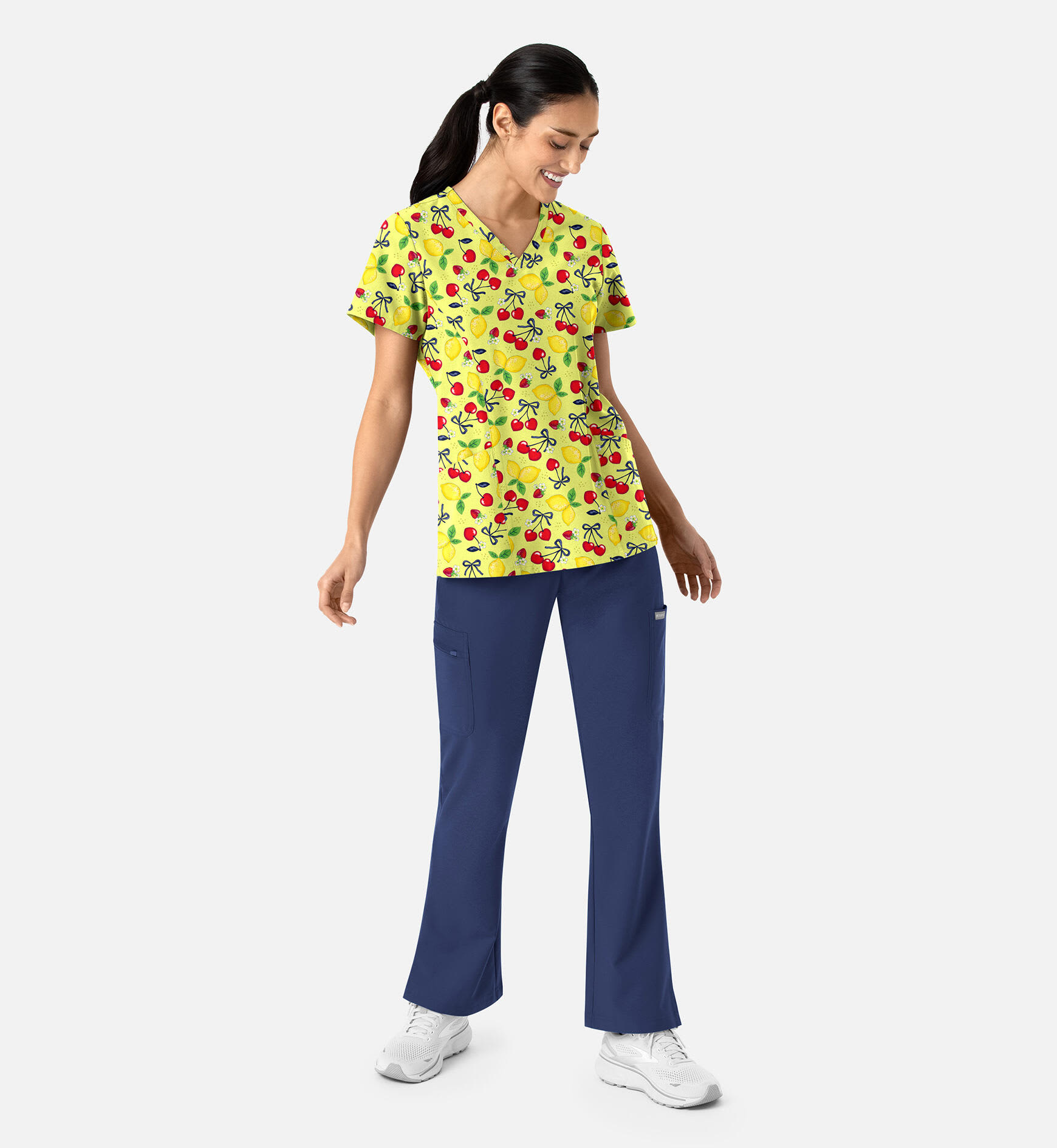 Prints Womens V-Neck Print Top C3-1797