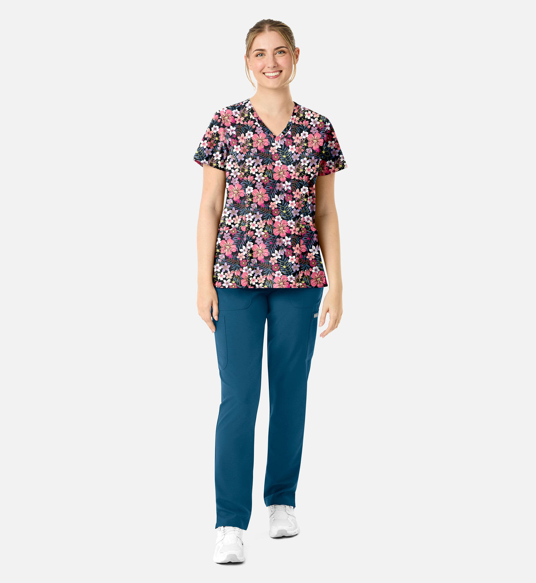 Prints Womens V-Neck Print Top C3-1797