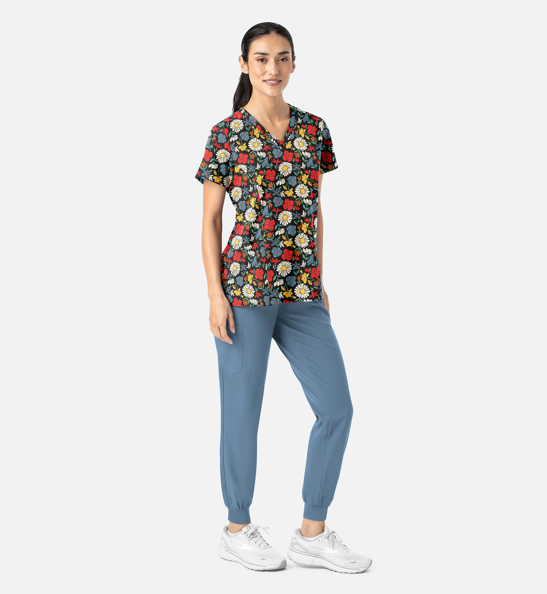 Prints Womens V-Neck Print Top C3-1797