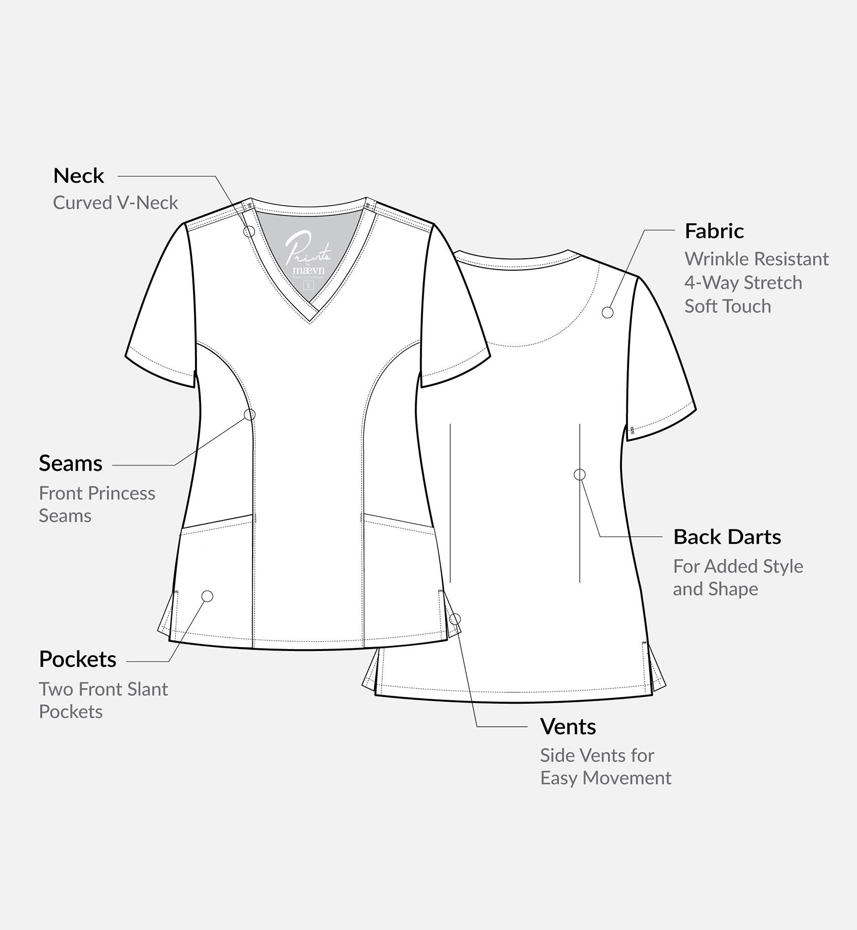 Prints Womens V-Neck Print Top C3-1797