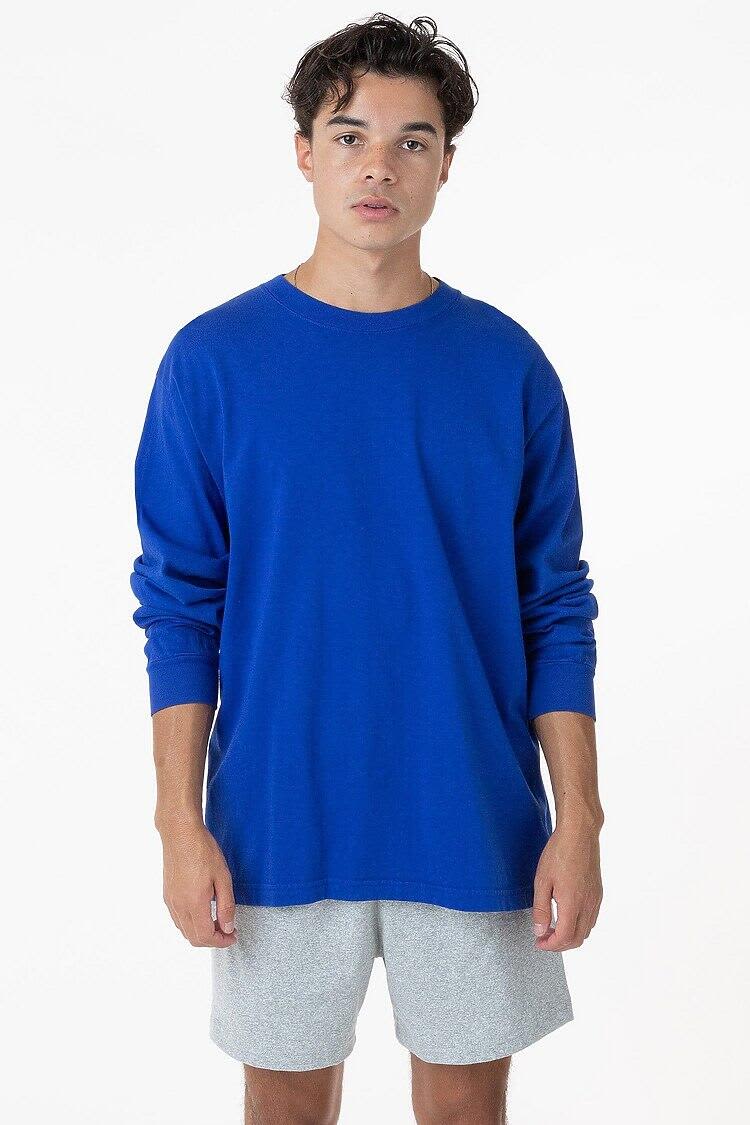 Long Sleeve Garment Dye Crewneck Tee promotional product