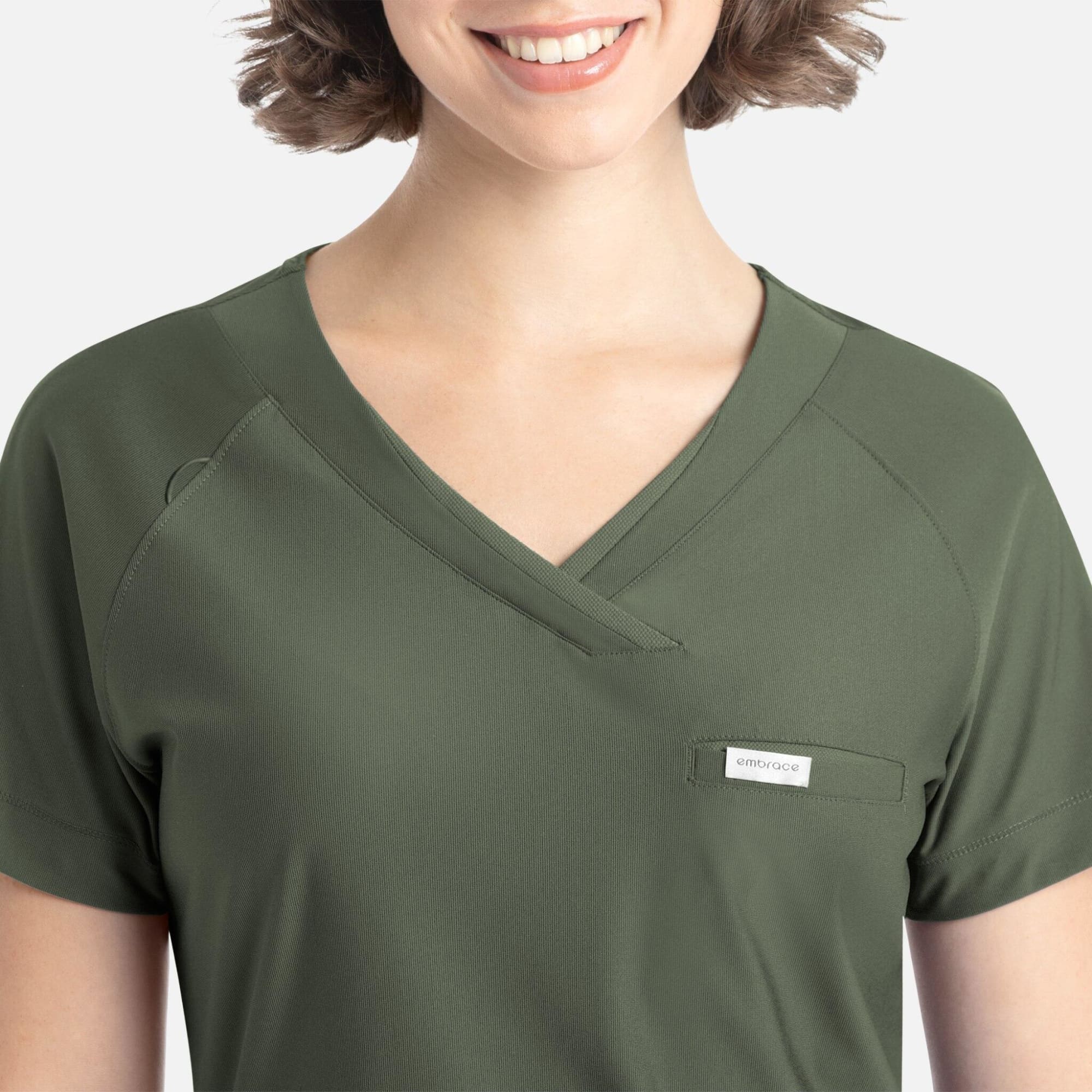 Embrace Luna Tuckable Y-Neck Top C3-2502