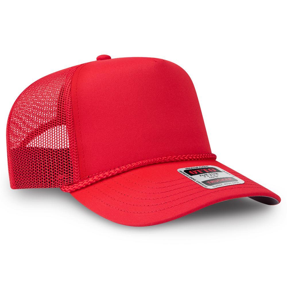 5 Panel Mid Profile Rope Trucker Hat C3-32-2