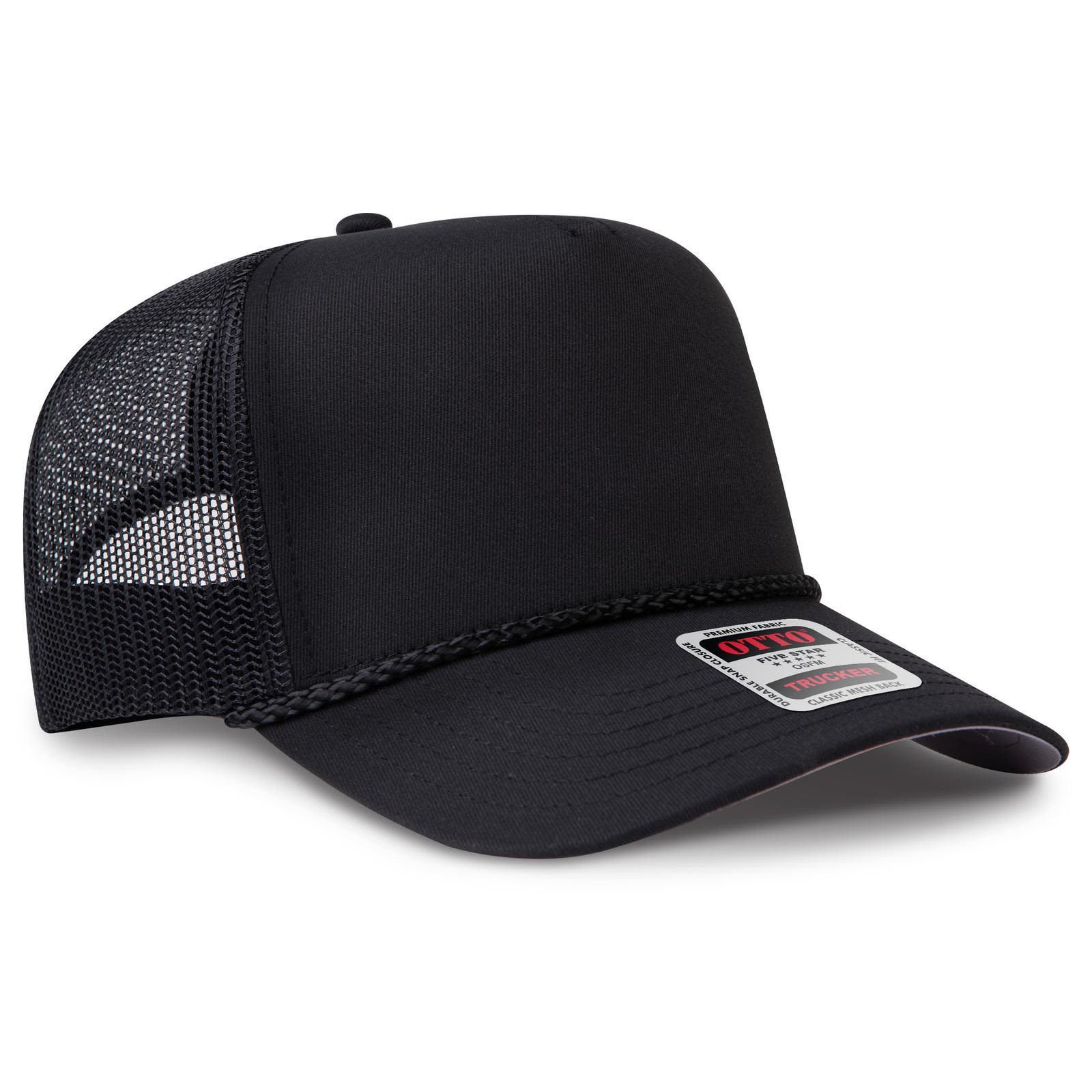 5 Panel Mid Profile Rope Trucker Hat C3-32-2