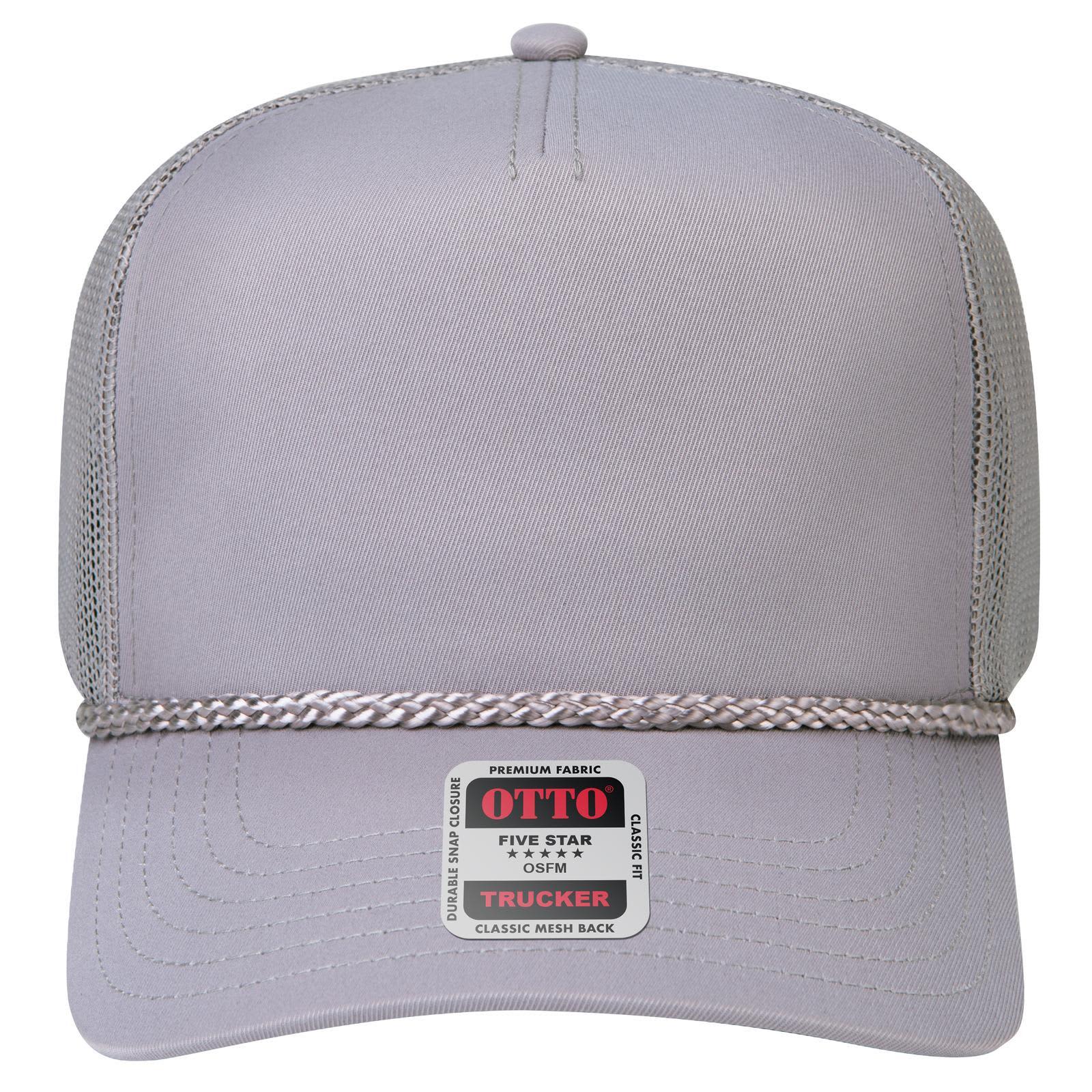 5 Panel Mid Profile Rope Trucker Hat C3-32-2