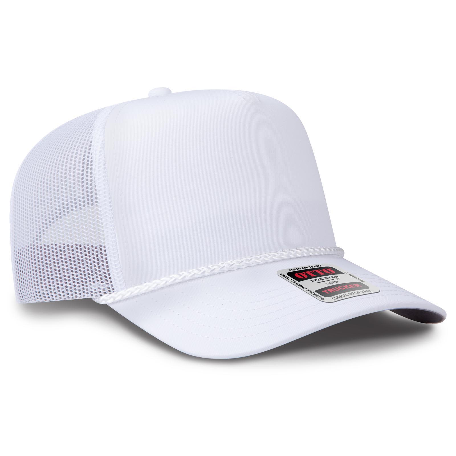 5 Panel Mid Profile Rope Trucker Hat C3-32-2