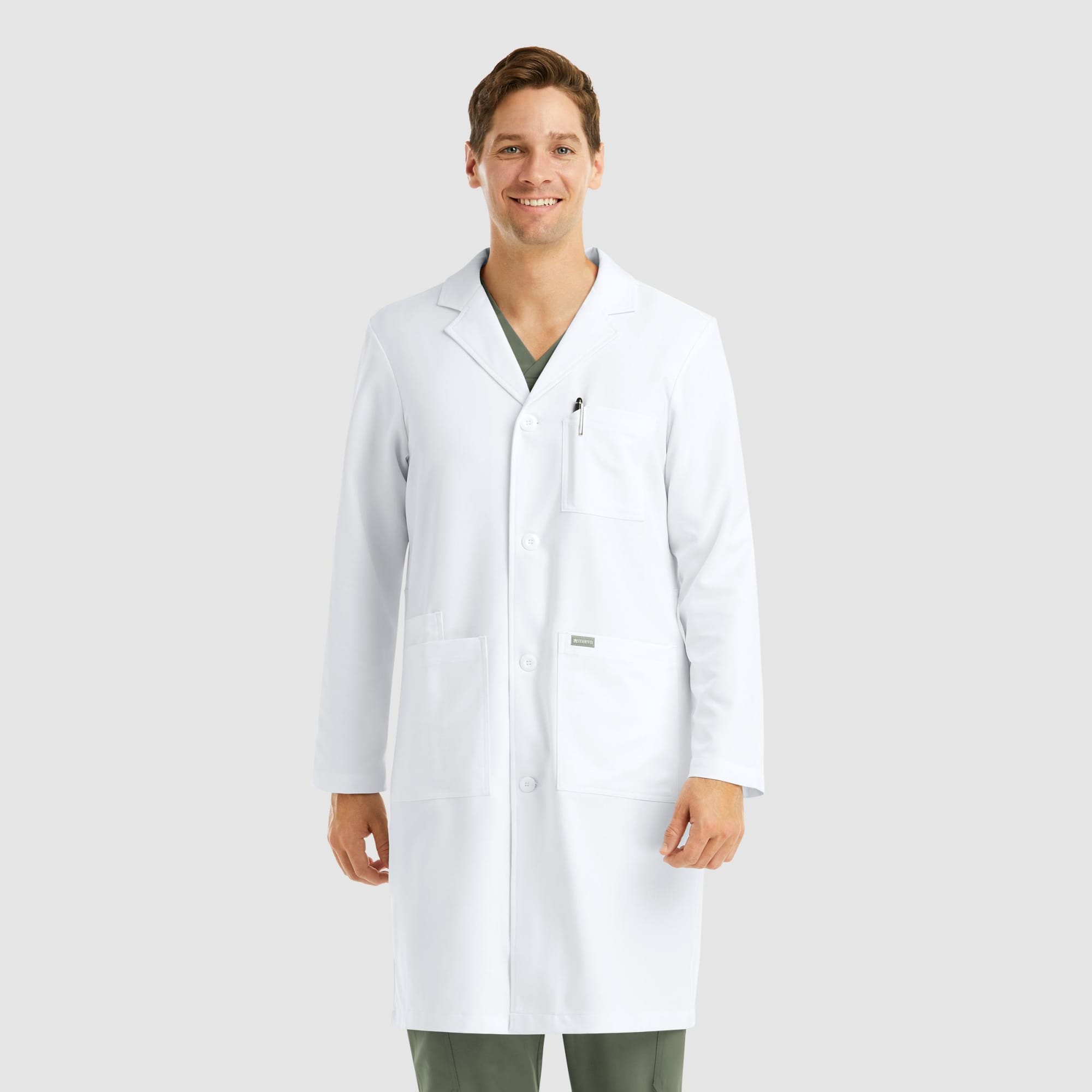 Momentum Mens Full Length Lab Coat (40")