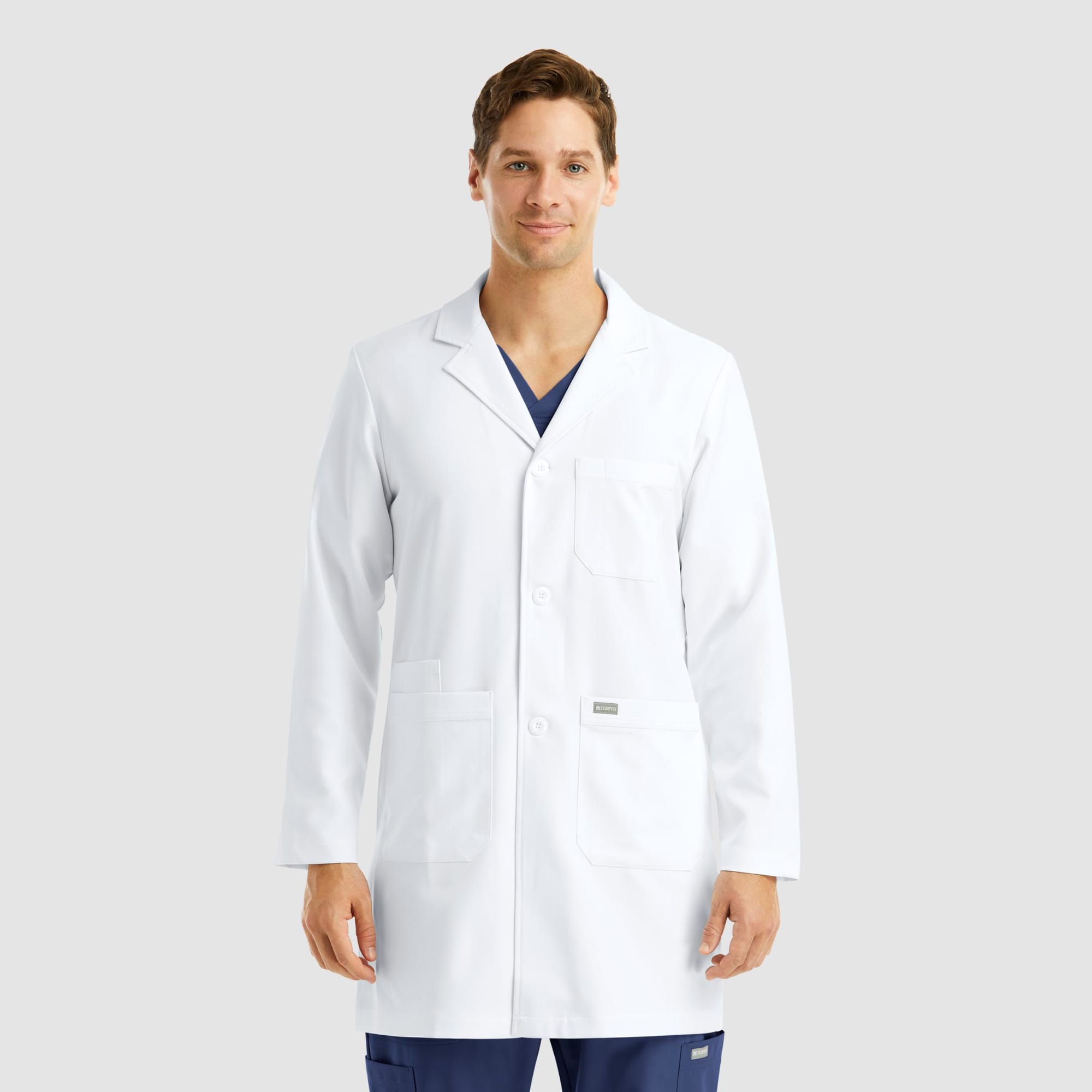 Momentum Mens Mid Length Lab Coat (35.5")
