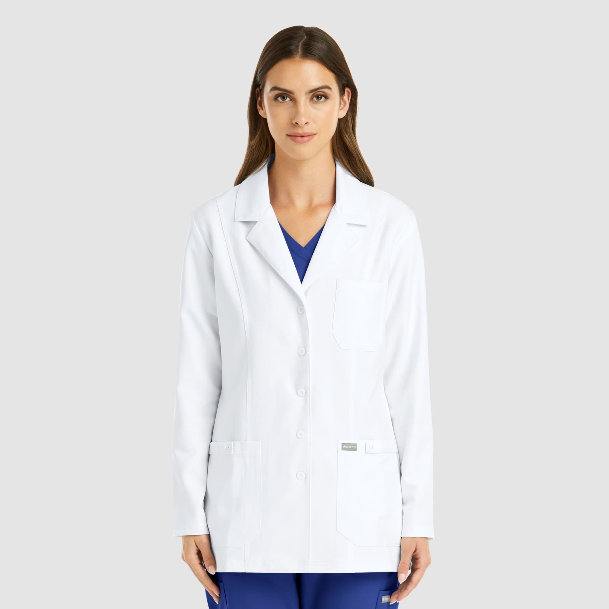 Momentum Womens Snap Consultation Lab Coat (28.5")