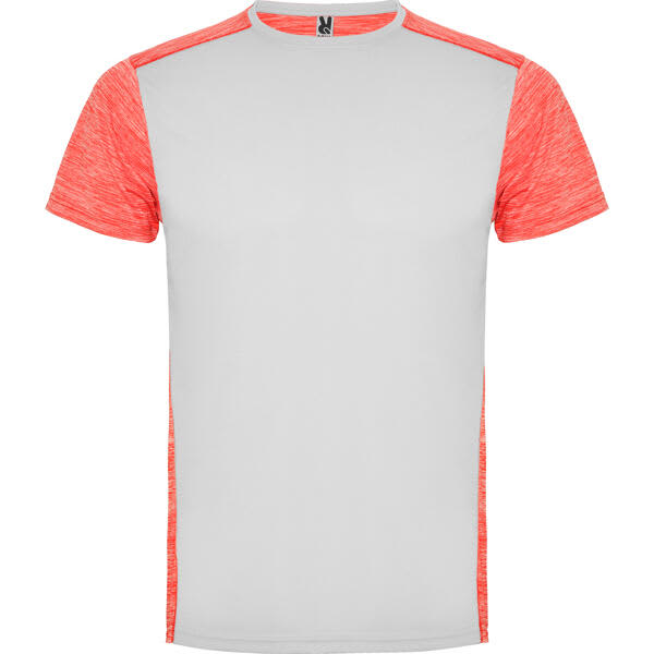 White/Heather Fluor Coral