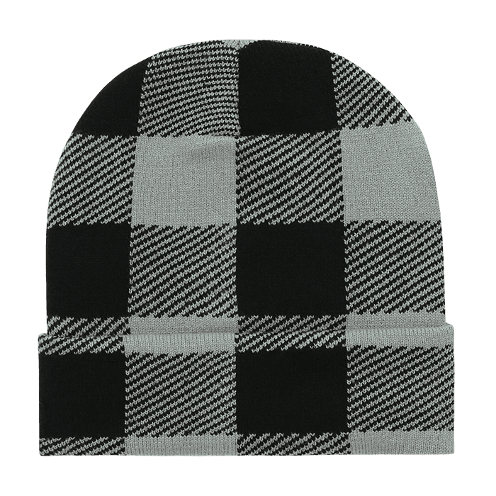Long Plaid Beanies