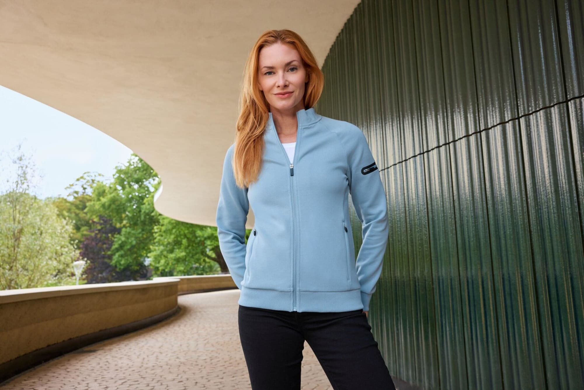 Ladies Zip Jacket Interlock C3-8053