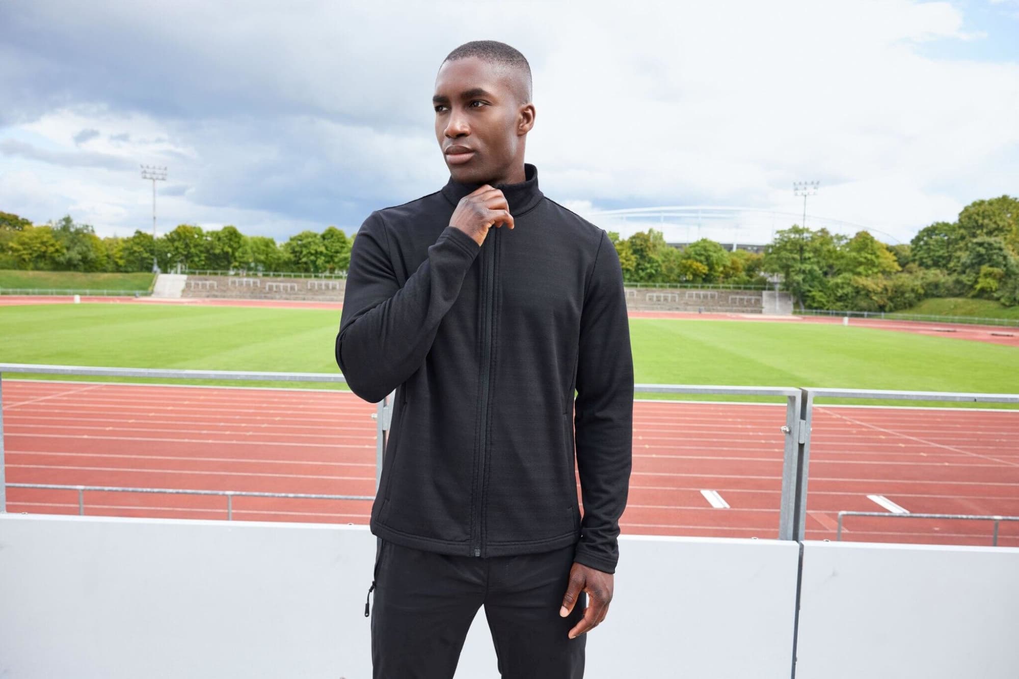 Mens Sports Structured Fleece Jacket C3-JN1388