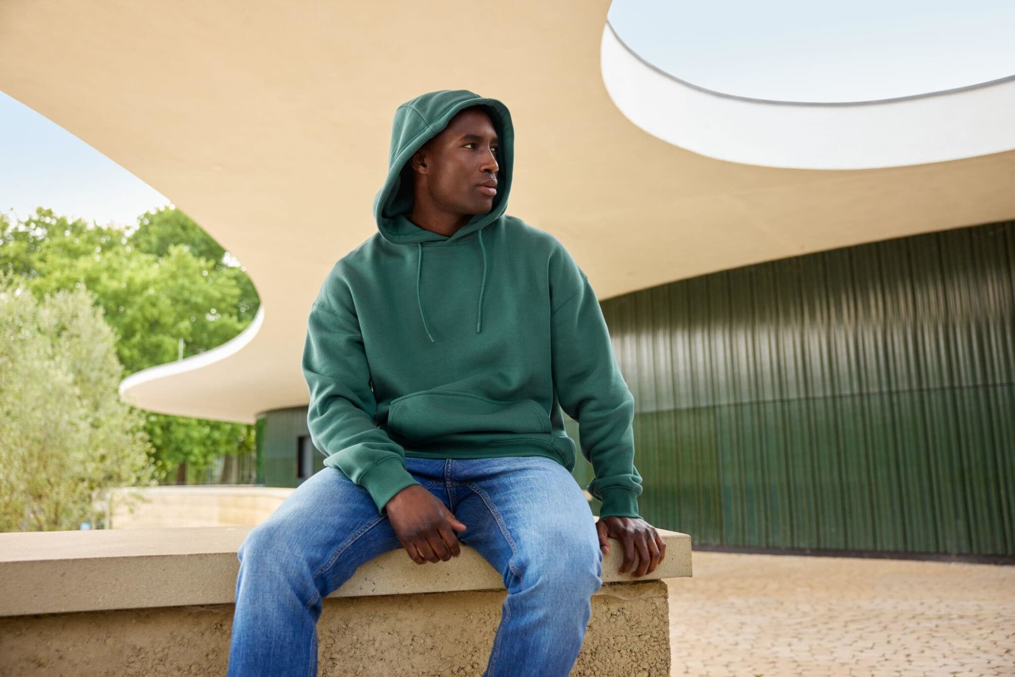 Oversized Sweat Hoody Unisex C3-8052