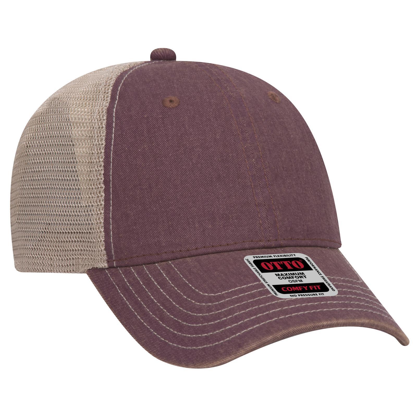 6 Panel Low Profile Relaxed Trucker Cap