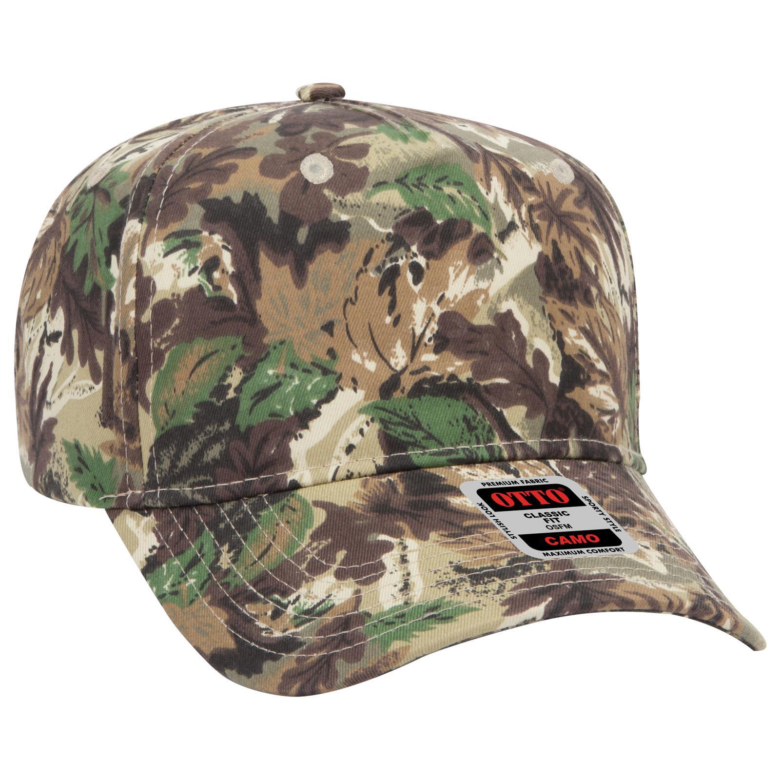 Camo 5 Panel Mid Profile Baseball Cap promotional product