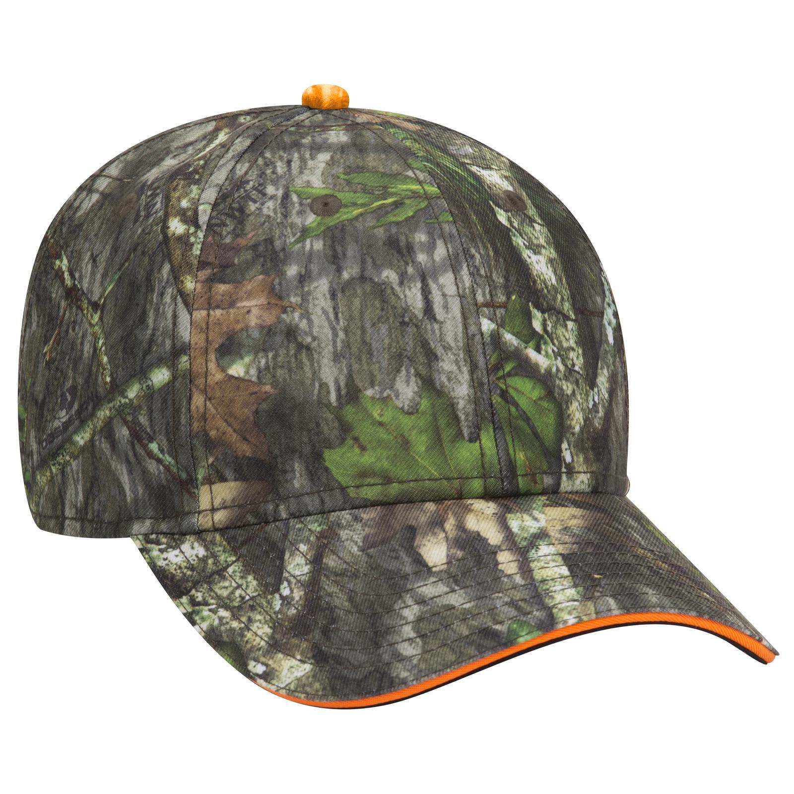 Camo Sandwich 6 Panel Low Profile Baseball Cap promotional product