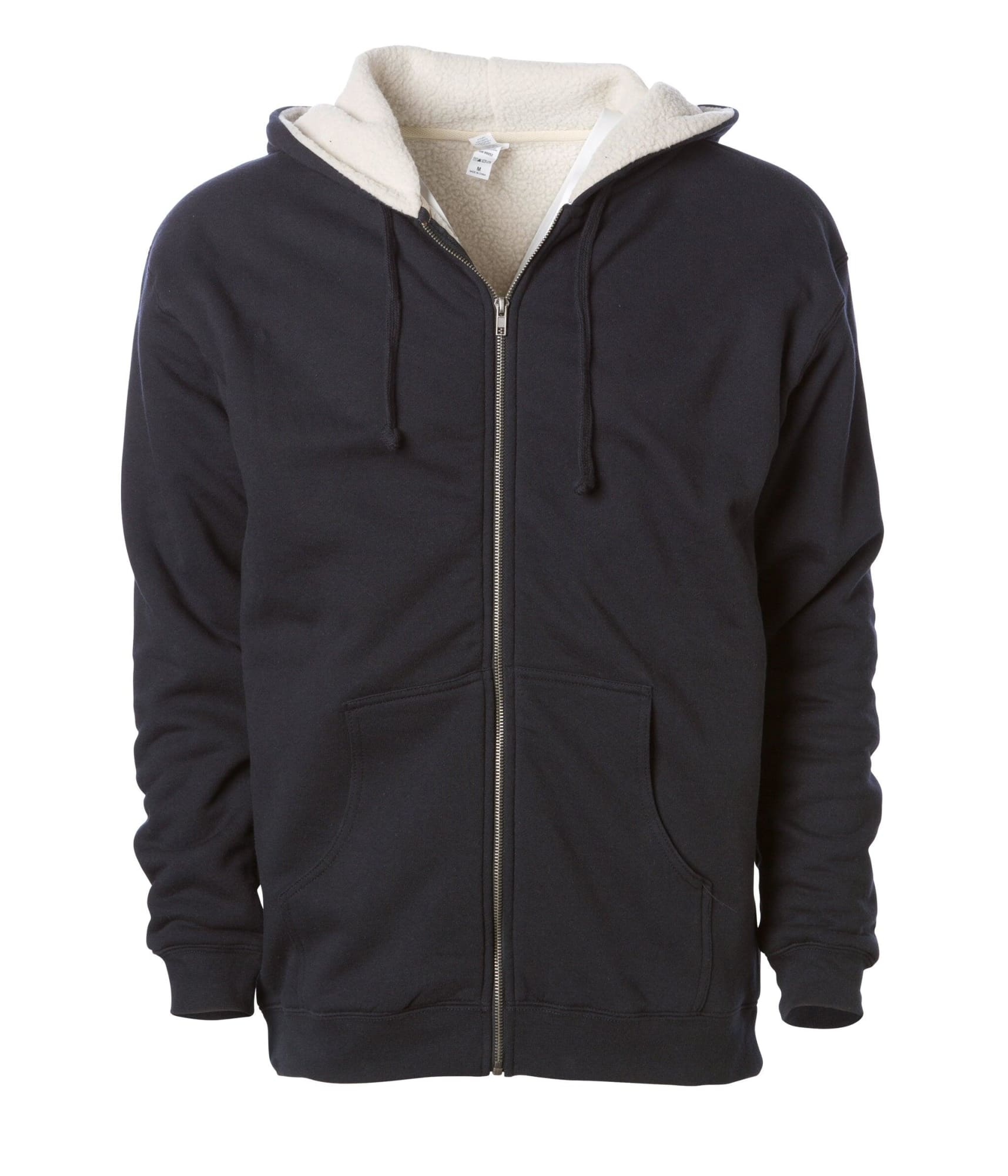 Mens Sherpa Lined Zip Hood