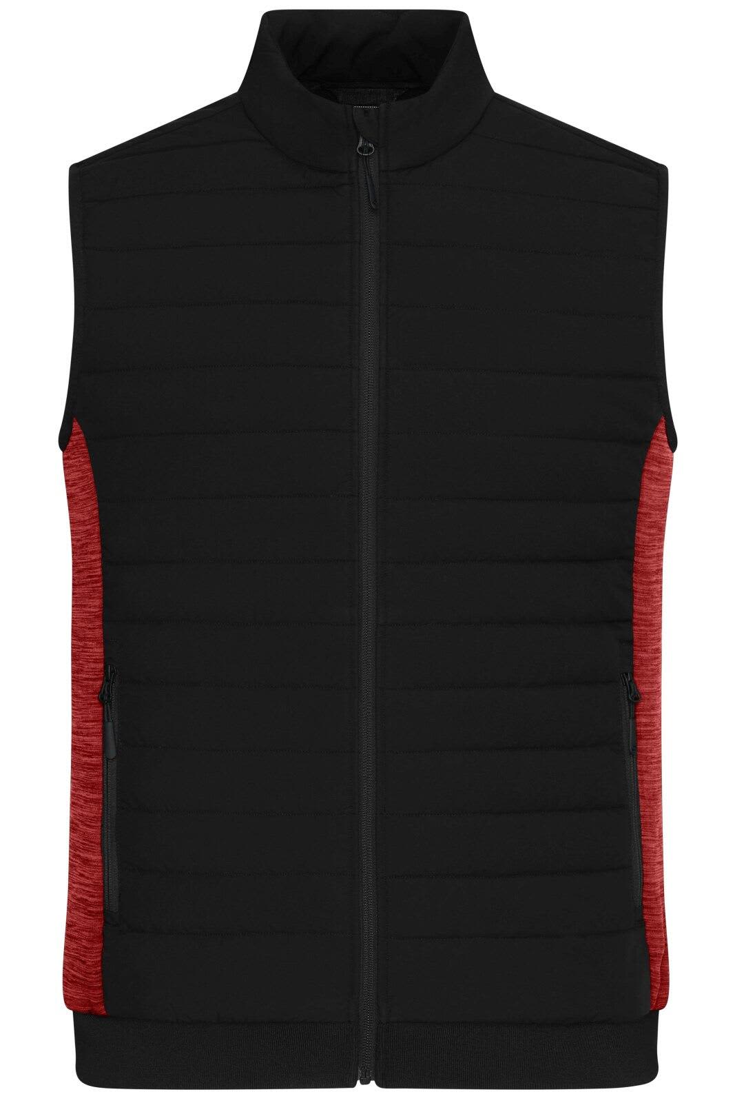 Black/Red-Melange
