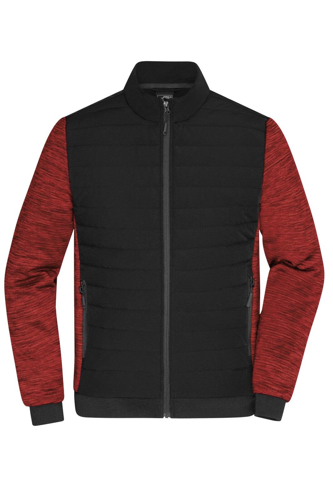 Black/Red-Melange