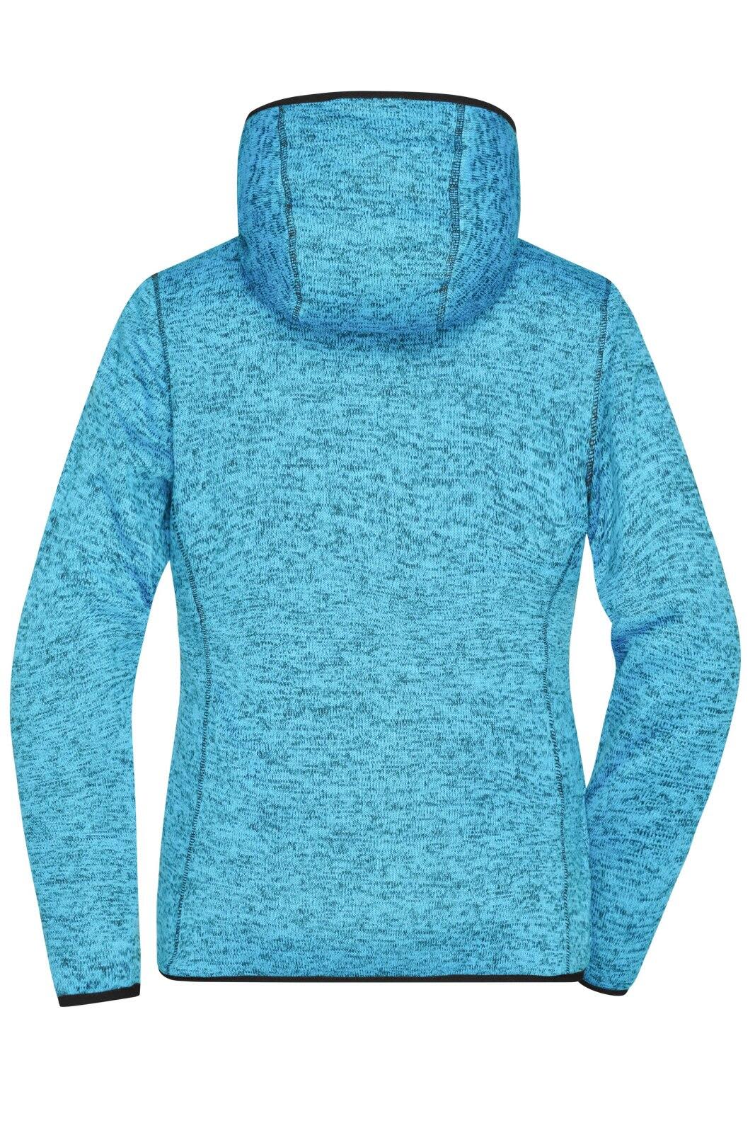 Ladies Knitted Fleece Hoodie C3-JN588