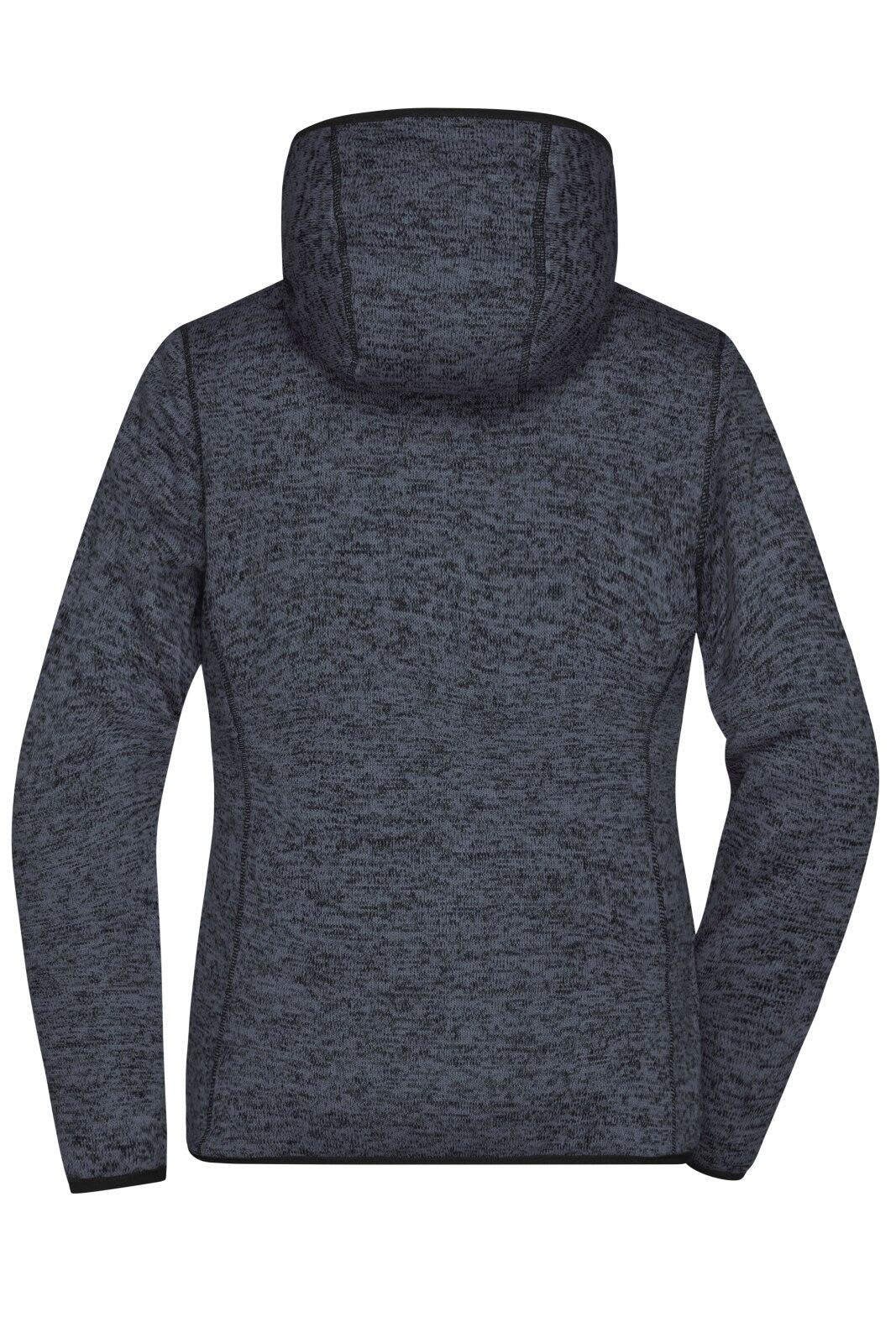 Ladies Knitted Fleece Hoodie C3-JN588