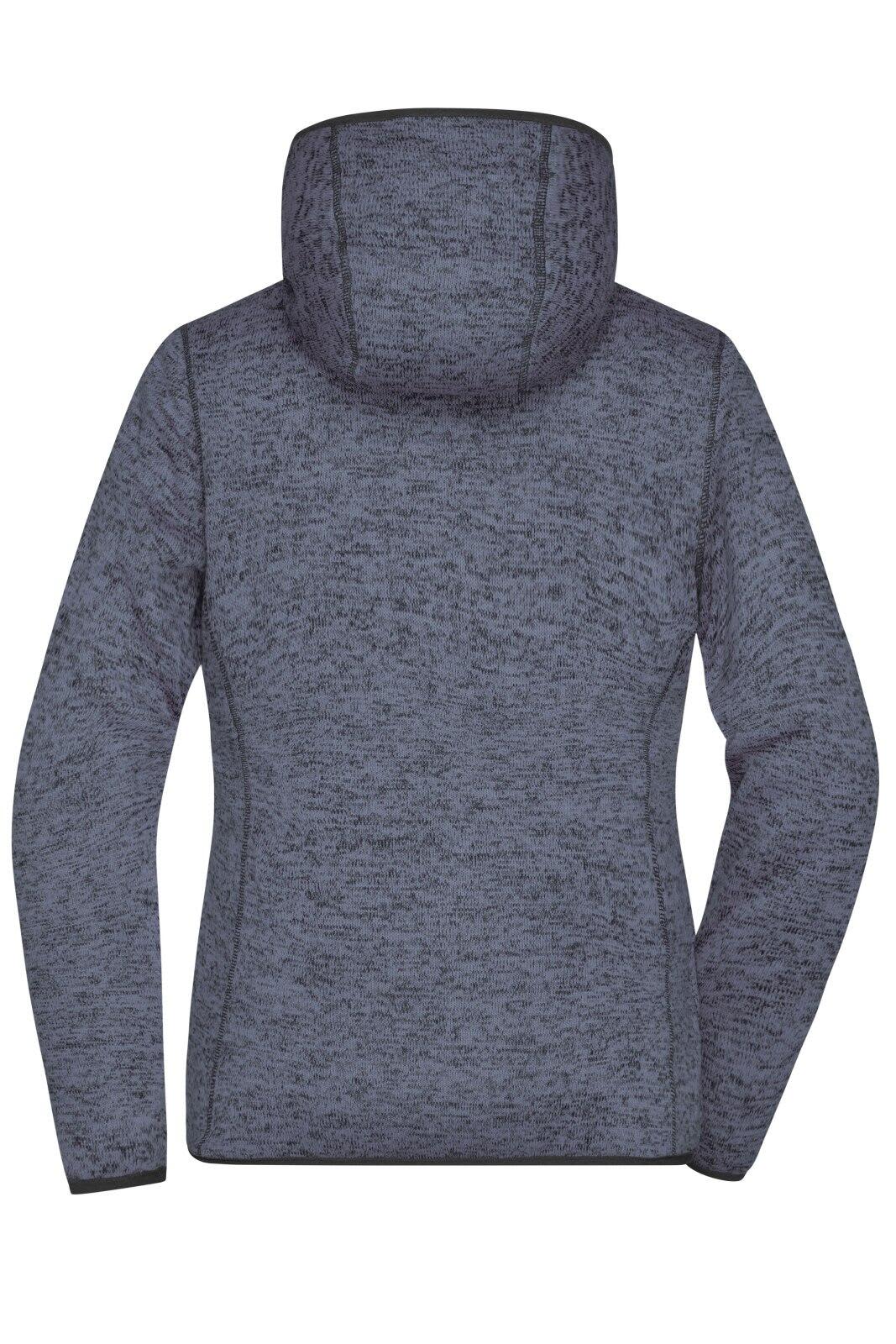Ladies Knitted Fleece Hoodie C3-JN588