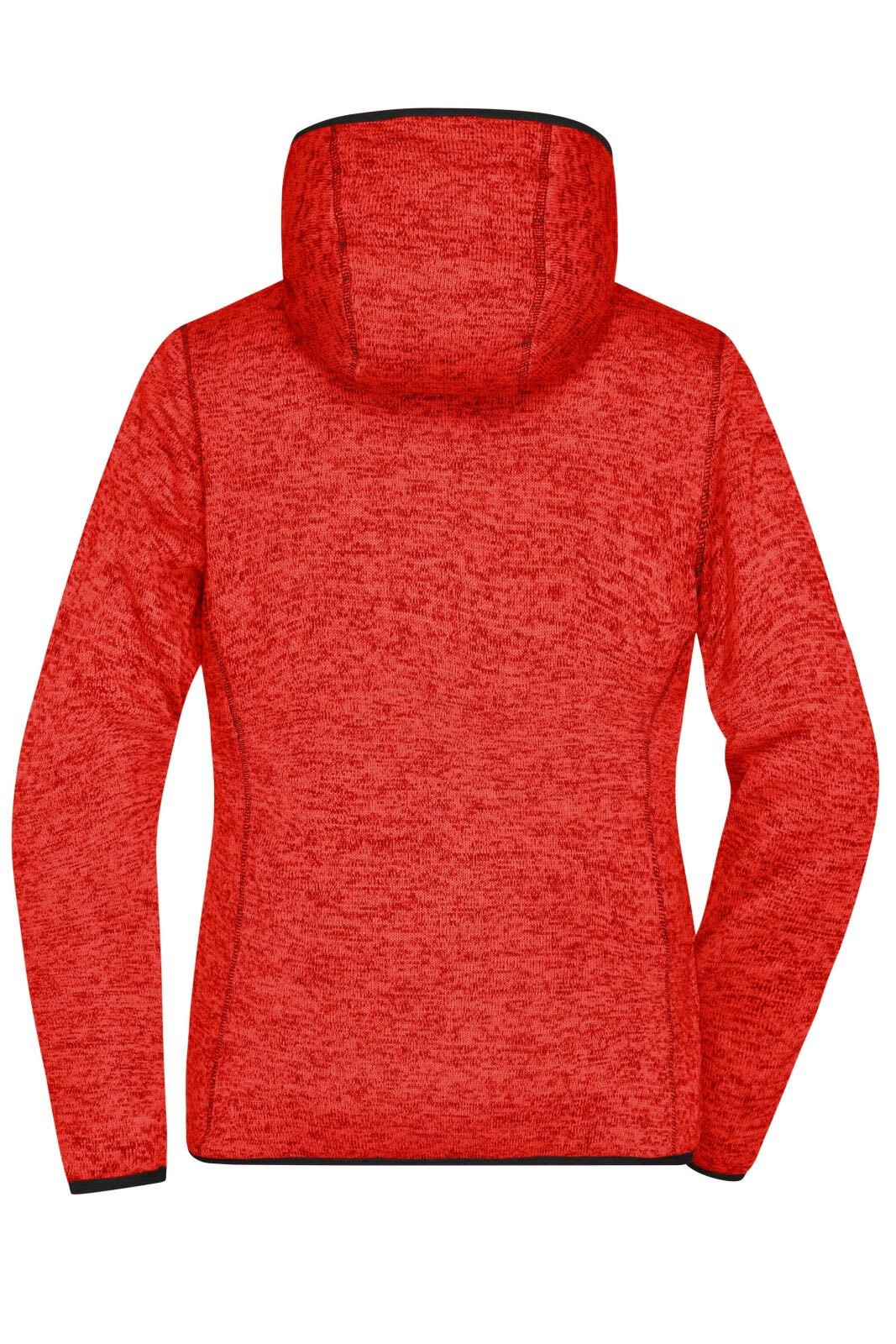 Ladies Knitted Fleece Hoodie C3-JN588