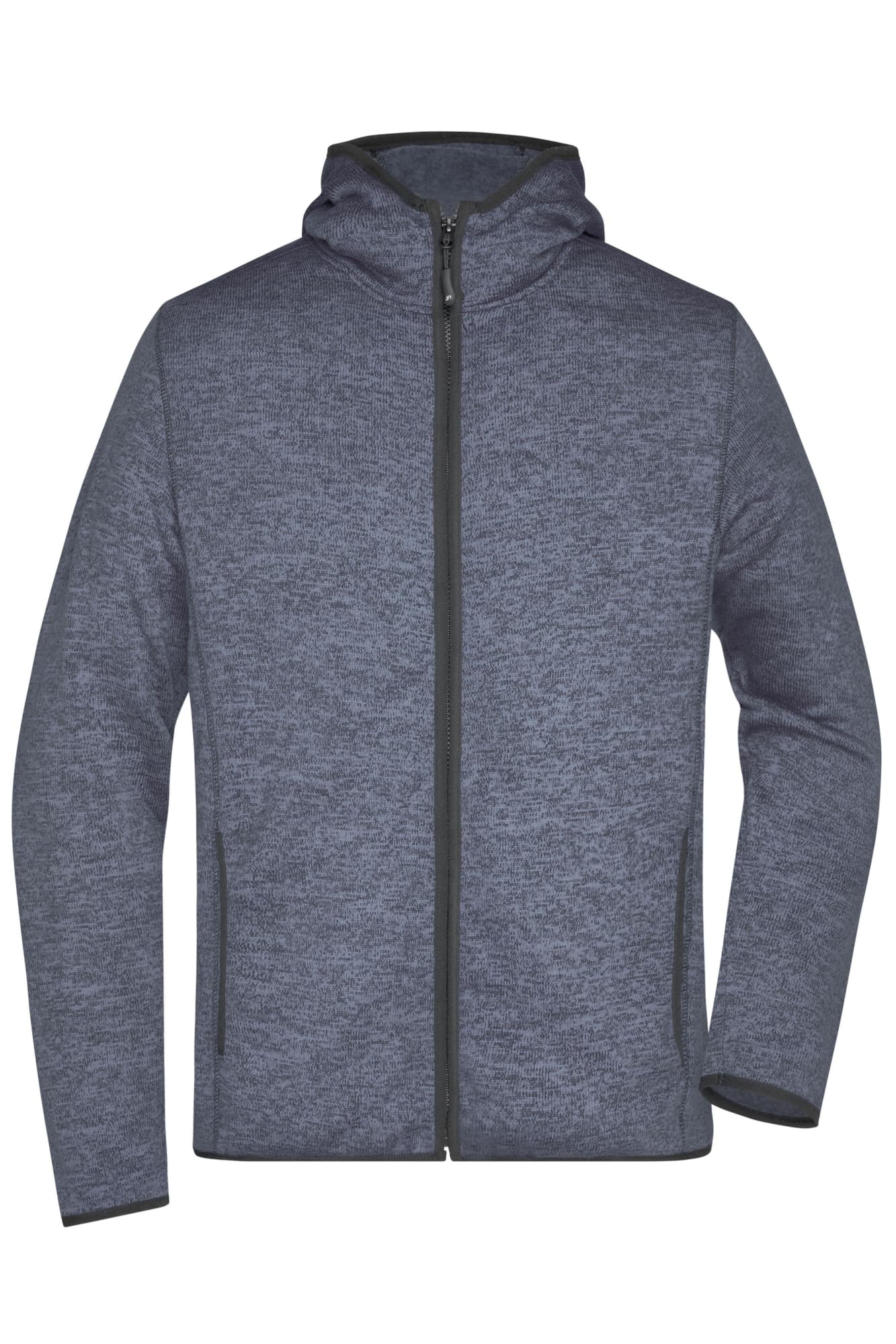 Mens Knitted Fleece Hoodie