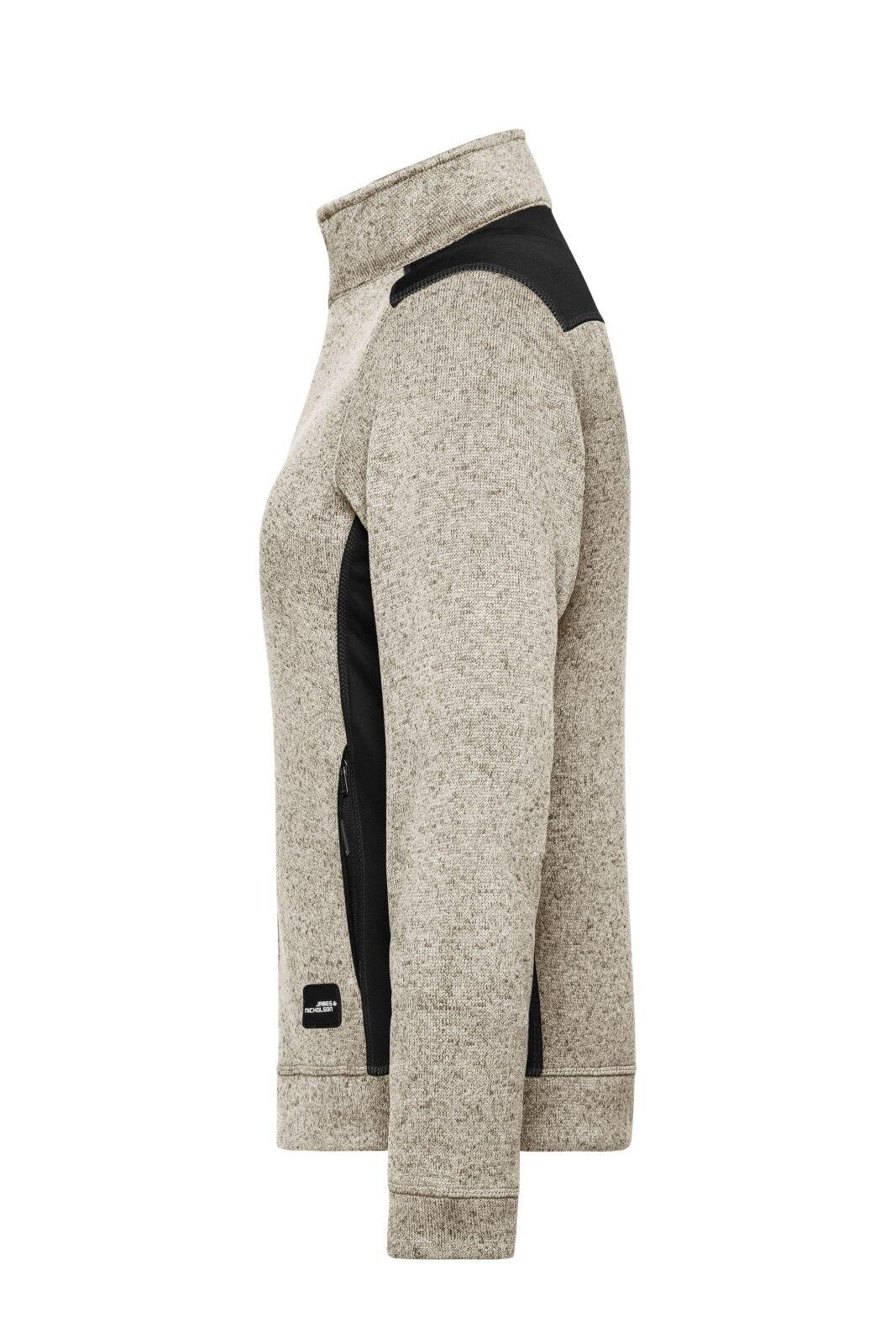 Ladies Knitted Workwear Fleece Jacket C3-JN861