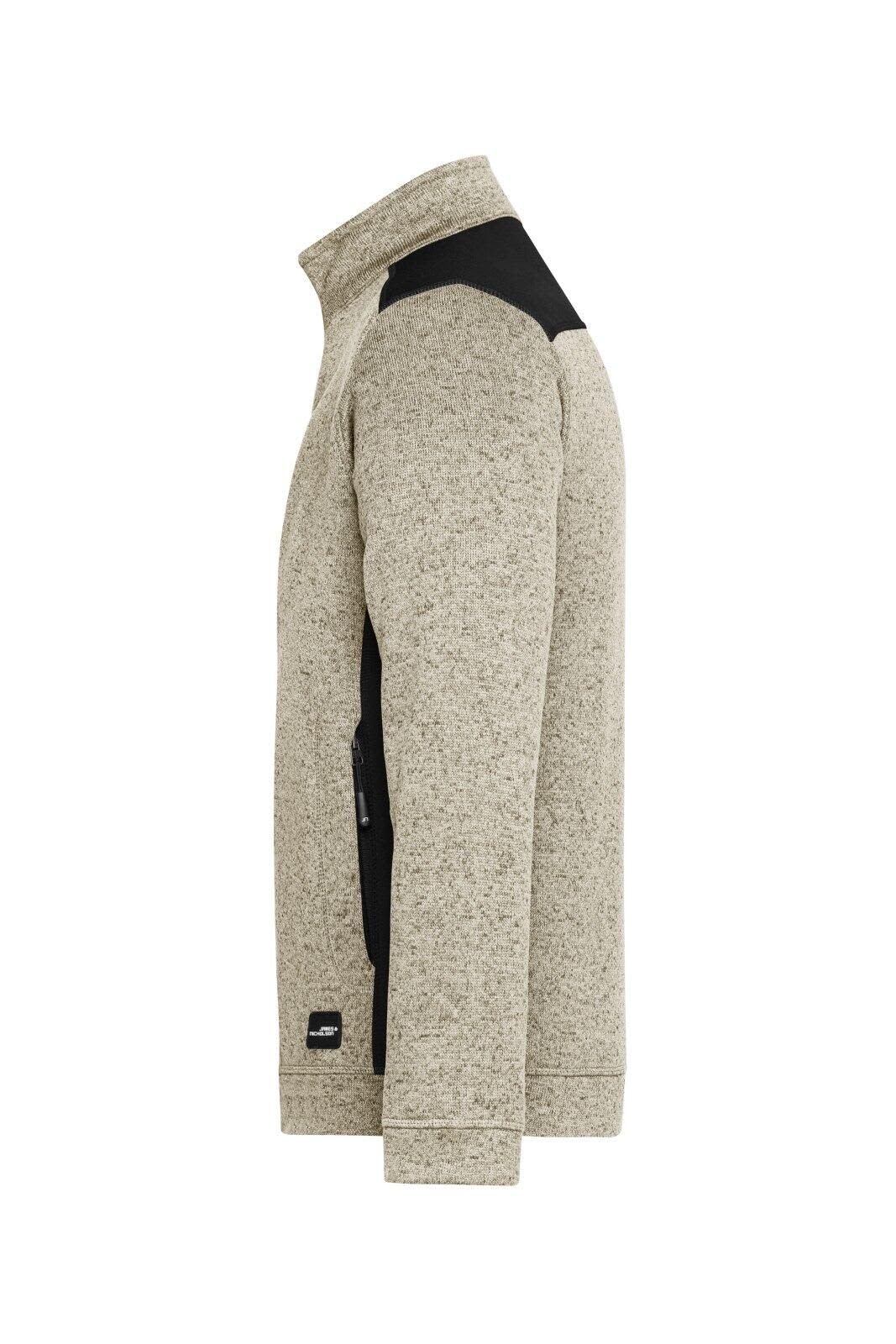 Mens Knitted Workwear Fleece Jacket C3-JN862
