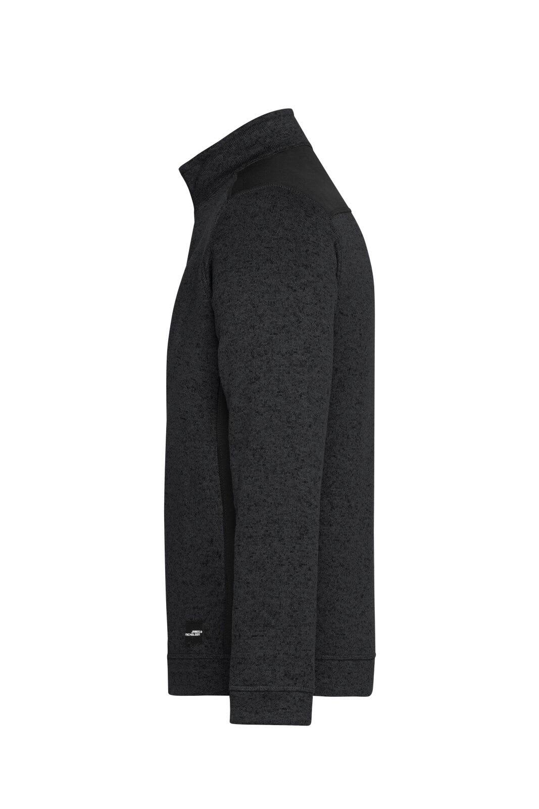 Mens Knitted Workwear Fleece Half-Zip C3-JN864