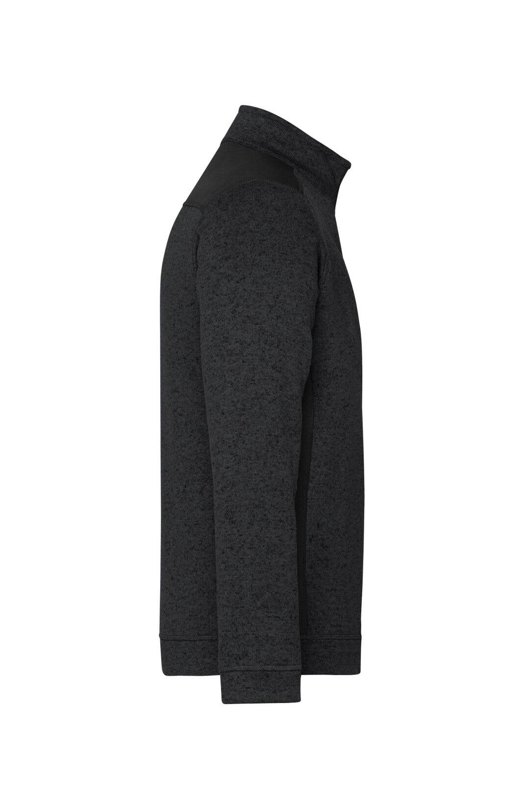 Mens Knitted Workwear Fleece Half-Zip C3-JN864