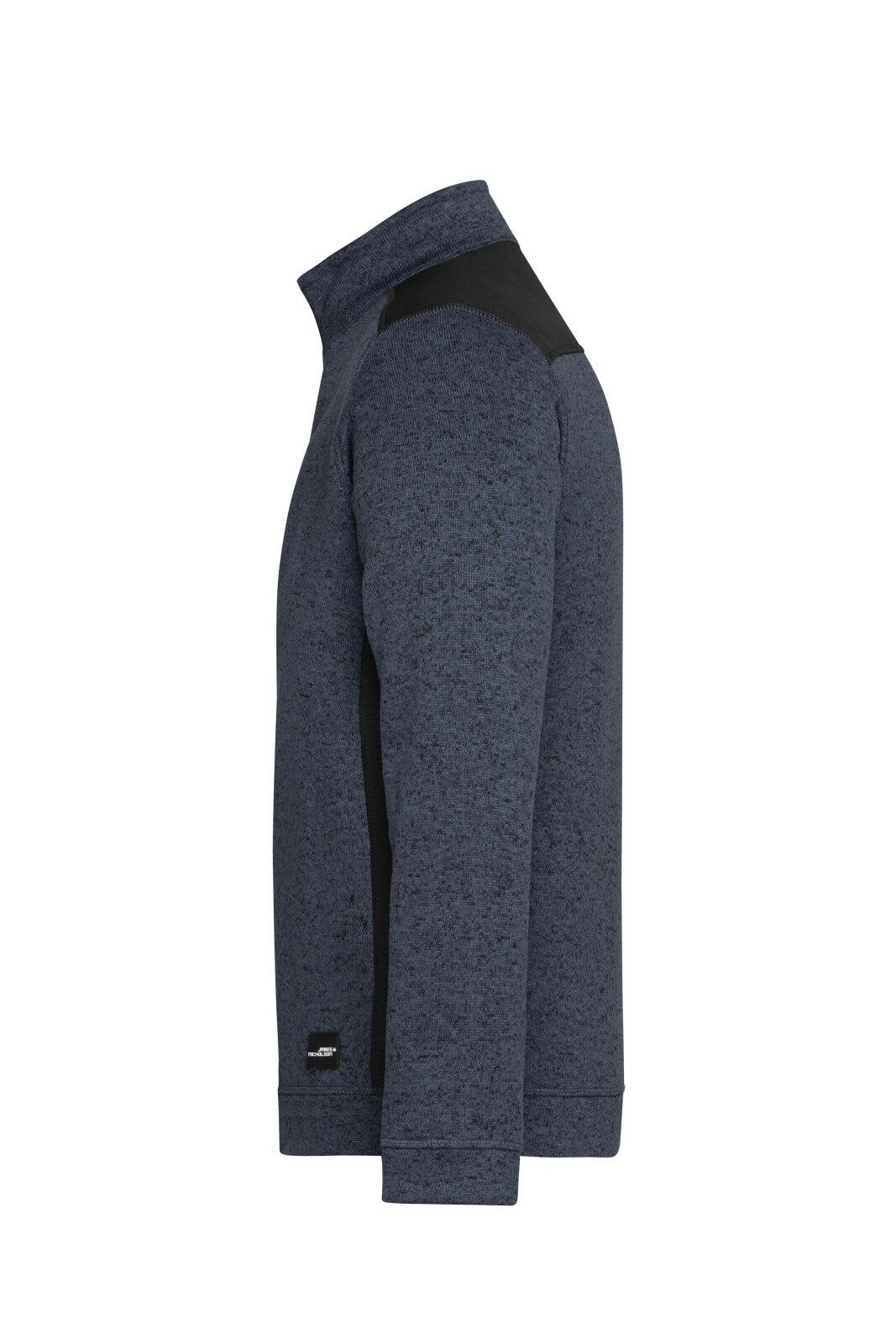 Mens Knitted Workwear Fleece Half-Zip C3-JN864