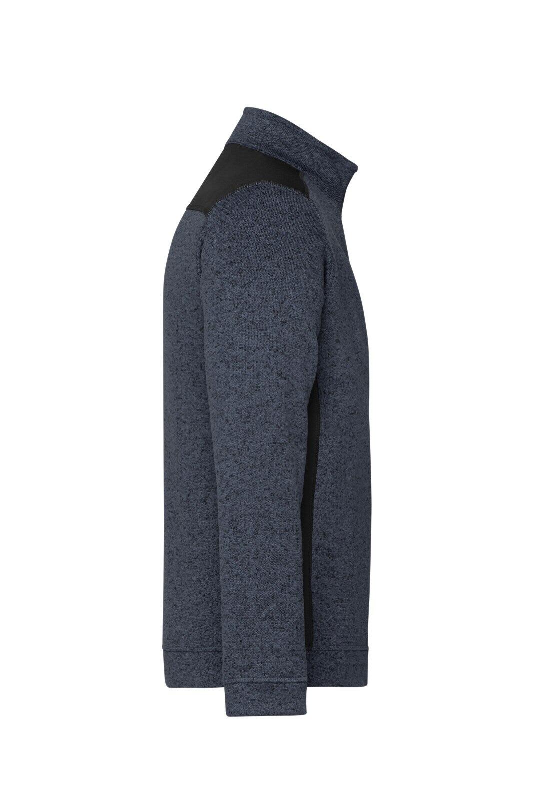 Mens Knitted Workwear Fleece Half-Zip C3-JN864